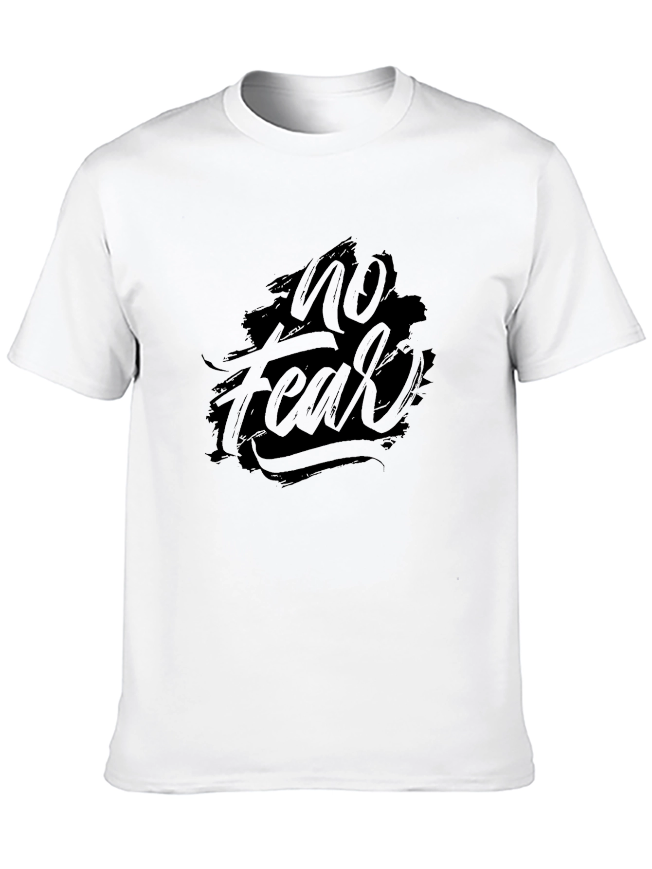 No Fear Graphic Print Black T-Shirt