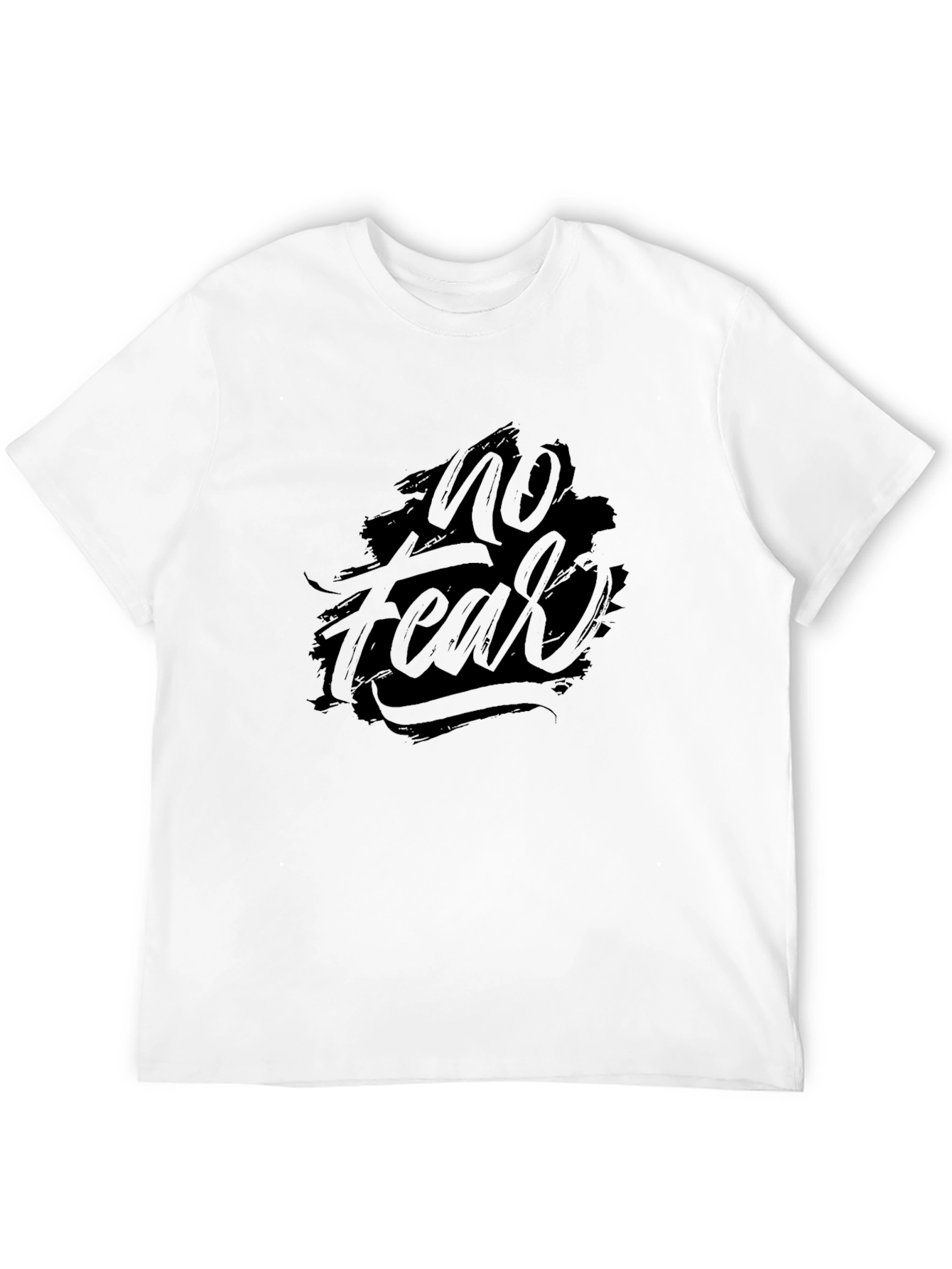 No Fear Graphic Print Black T-Shirt
