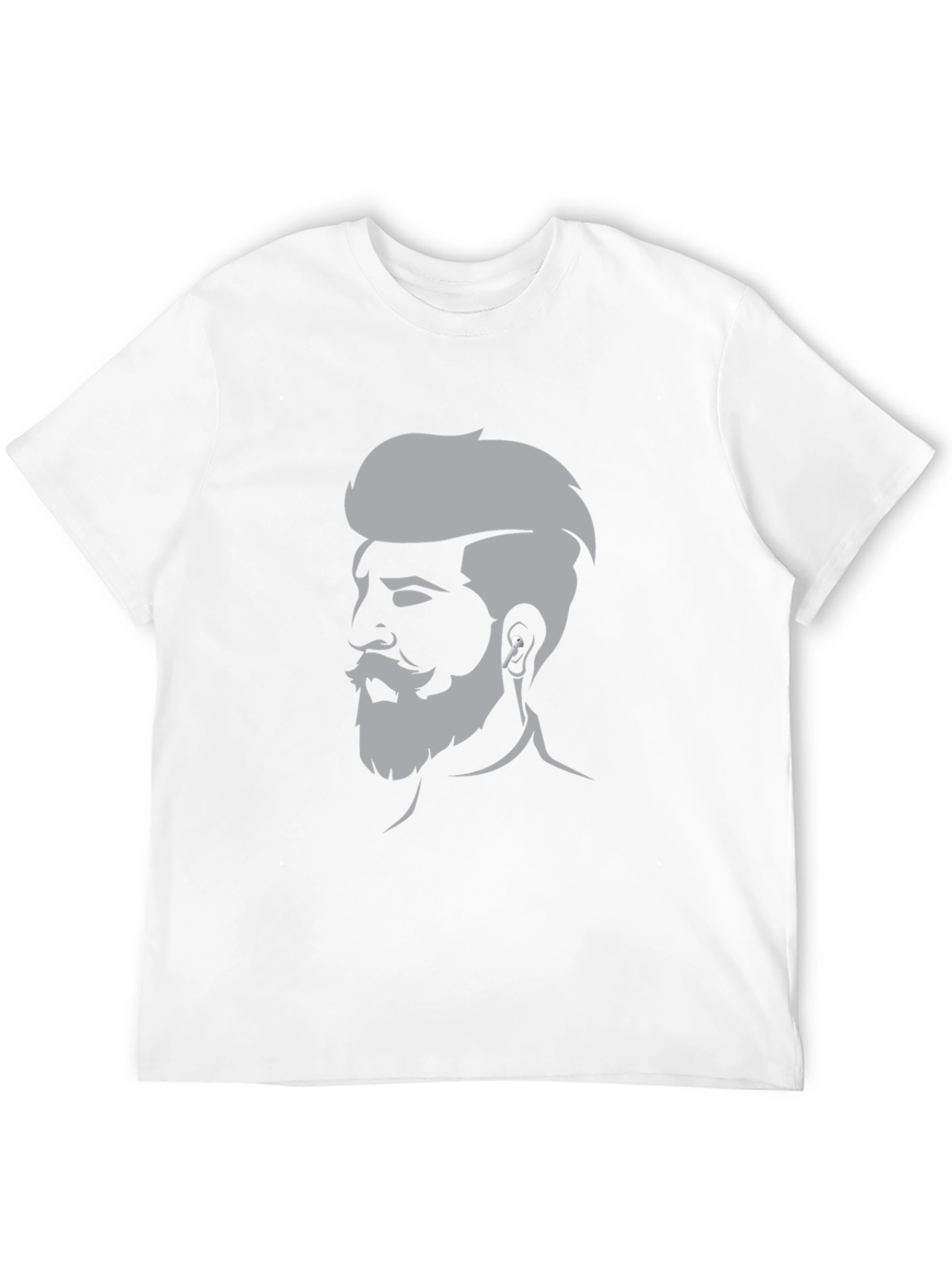Mens Graphic Tee - Bearded Barber Silhouette