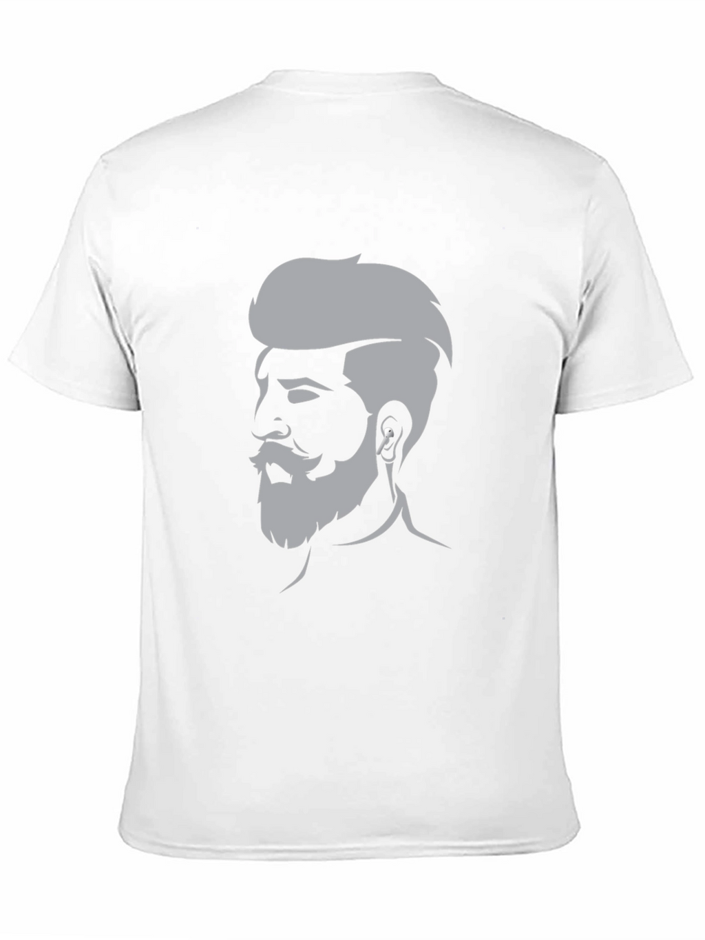 Mens Graphic Tee - Bearded Barber Silhouette