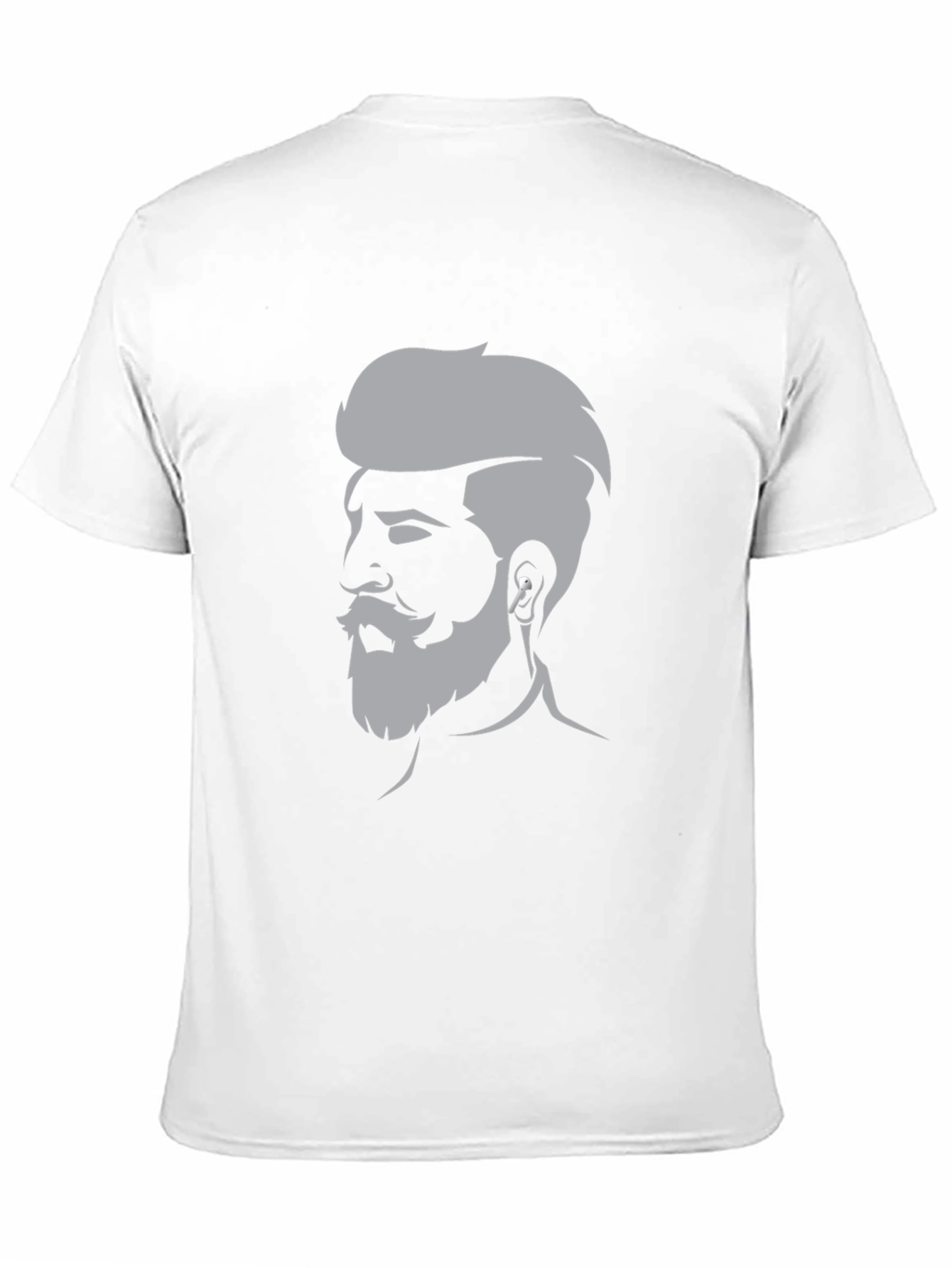 Mens Graphic Tee - Bearded Barber Silhouette