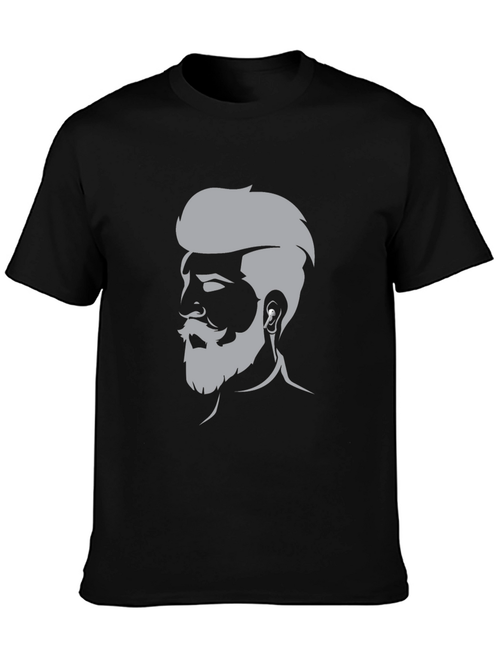 Mens Graphic Tee - Bearded Barber Silhouette