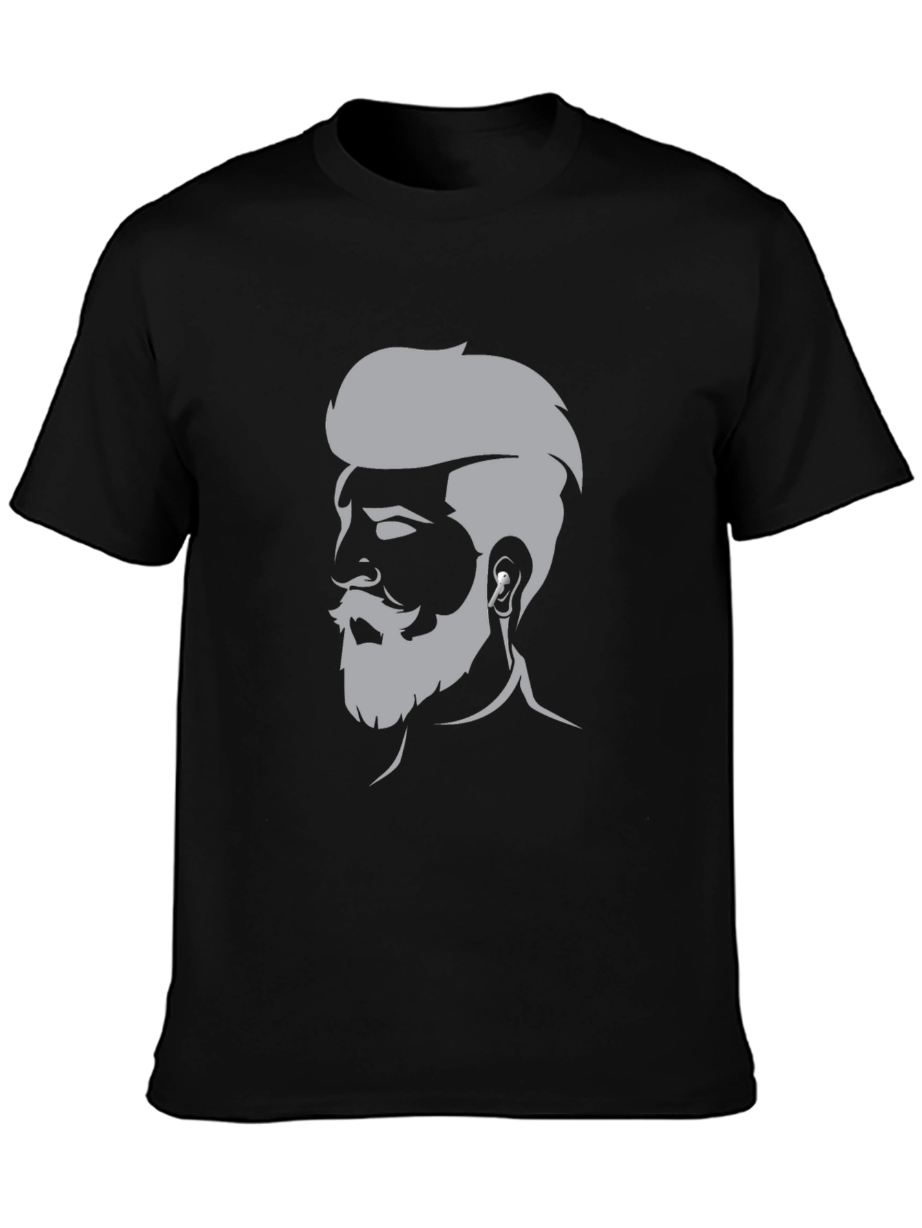 Mens Graphic Tee - Bearded Barber Silhouette