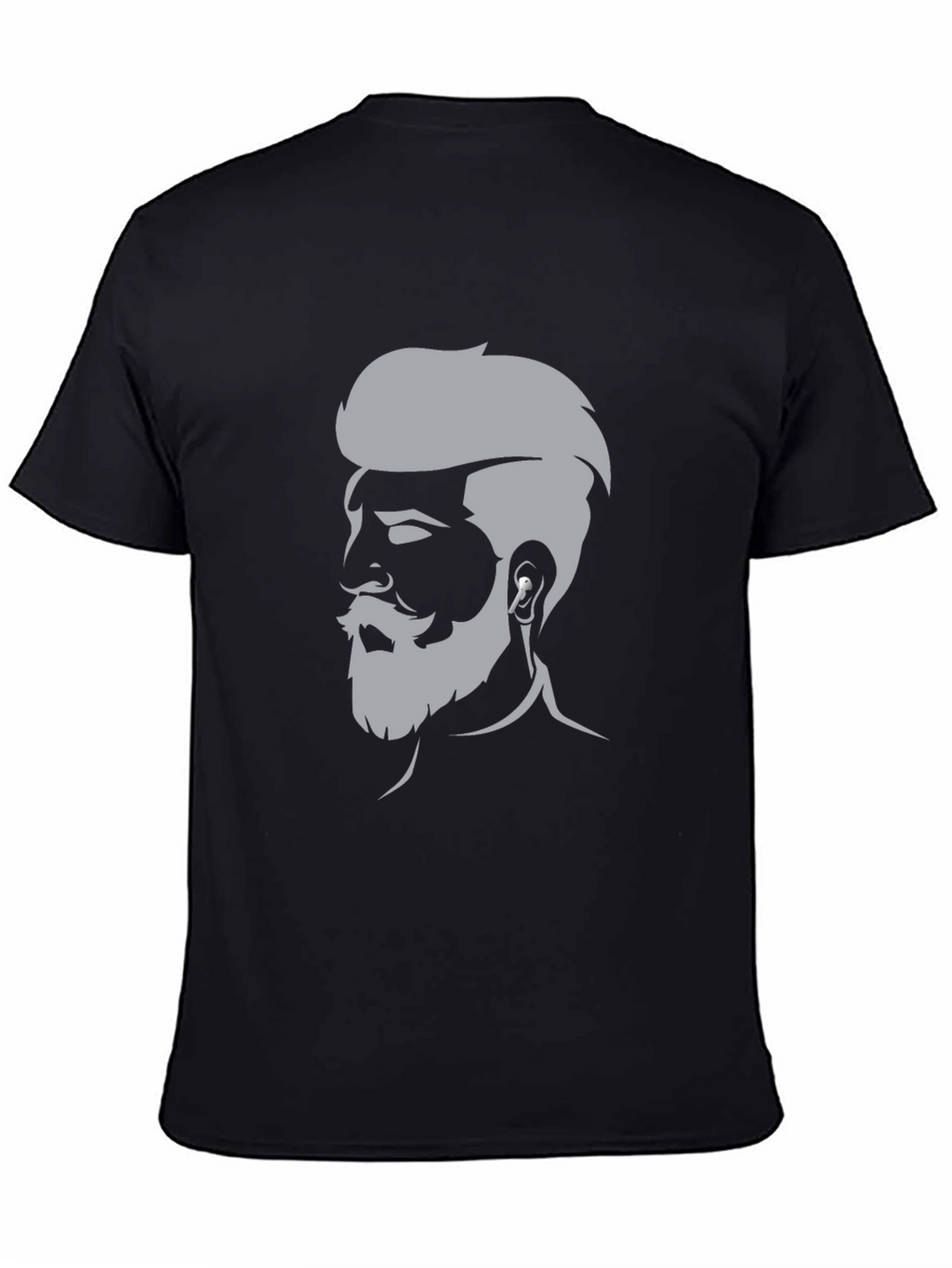 Mens Graphic Tee - Bearded Barber Silhouette