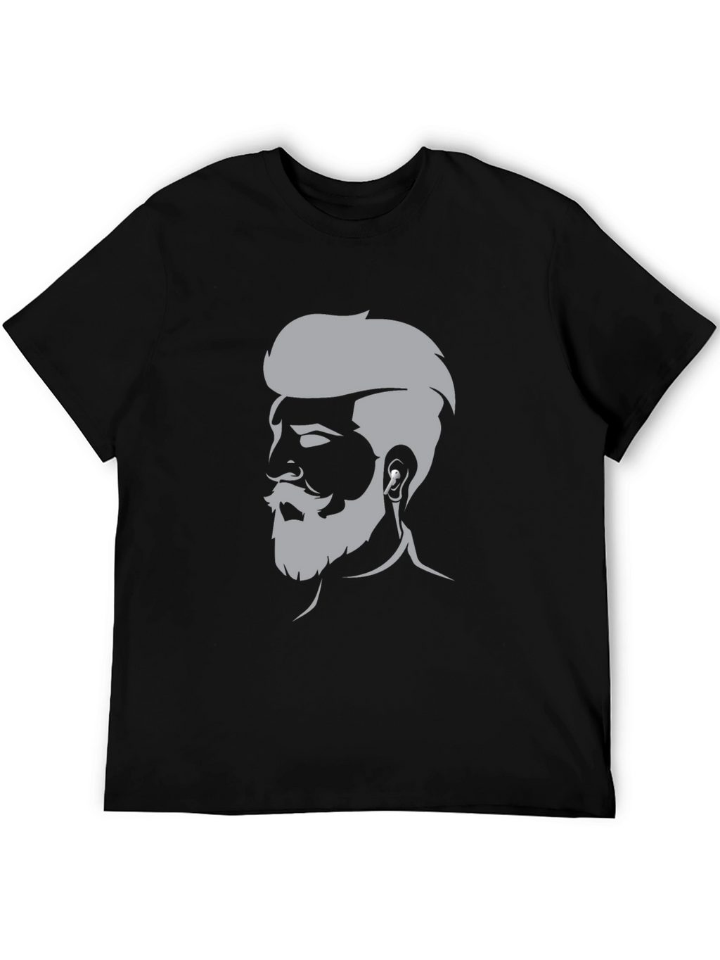 Mens Graphic Tee - Bearded Barber Silhouette