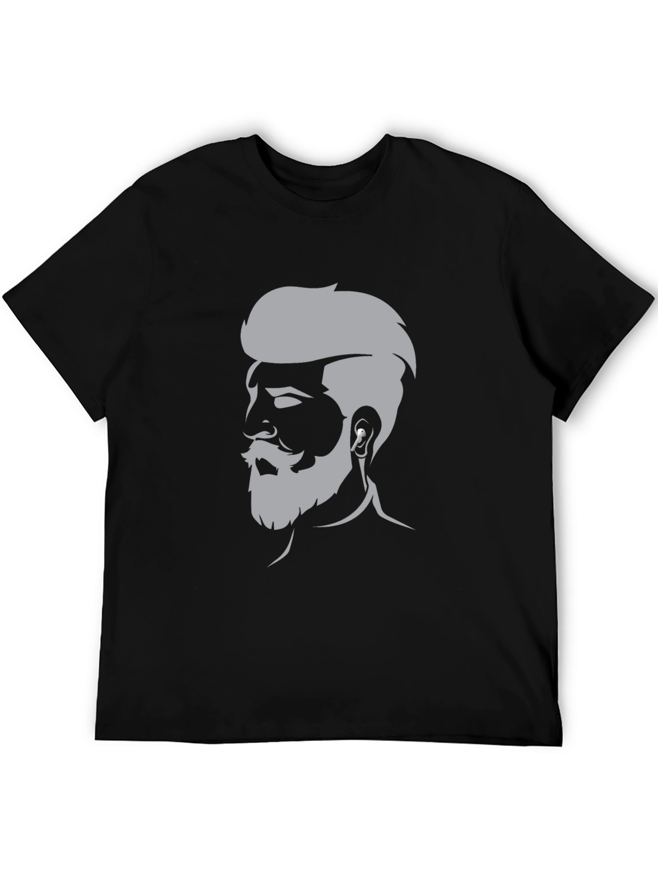 Mens Graphic Tee - Bearded Barber Silhouette