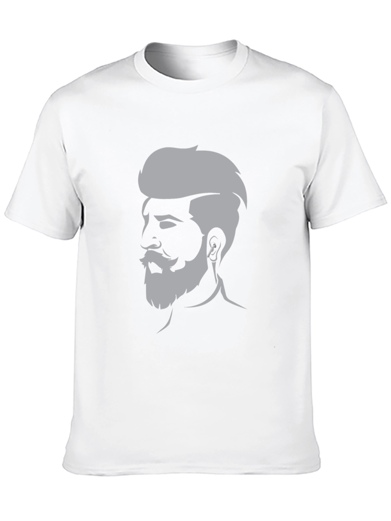 Mens Graphic Tee - Bearded Barber Silhouette