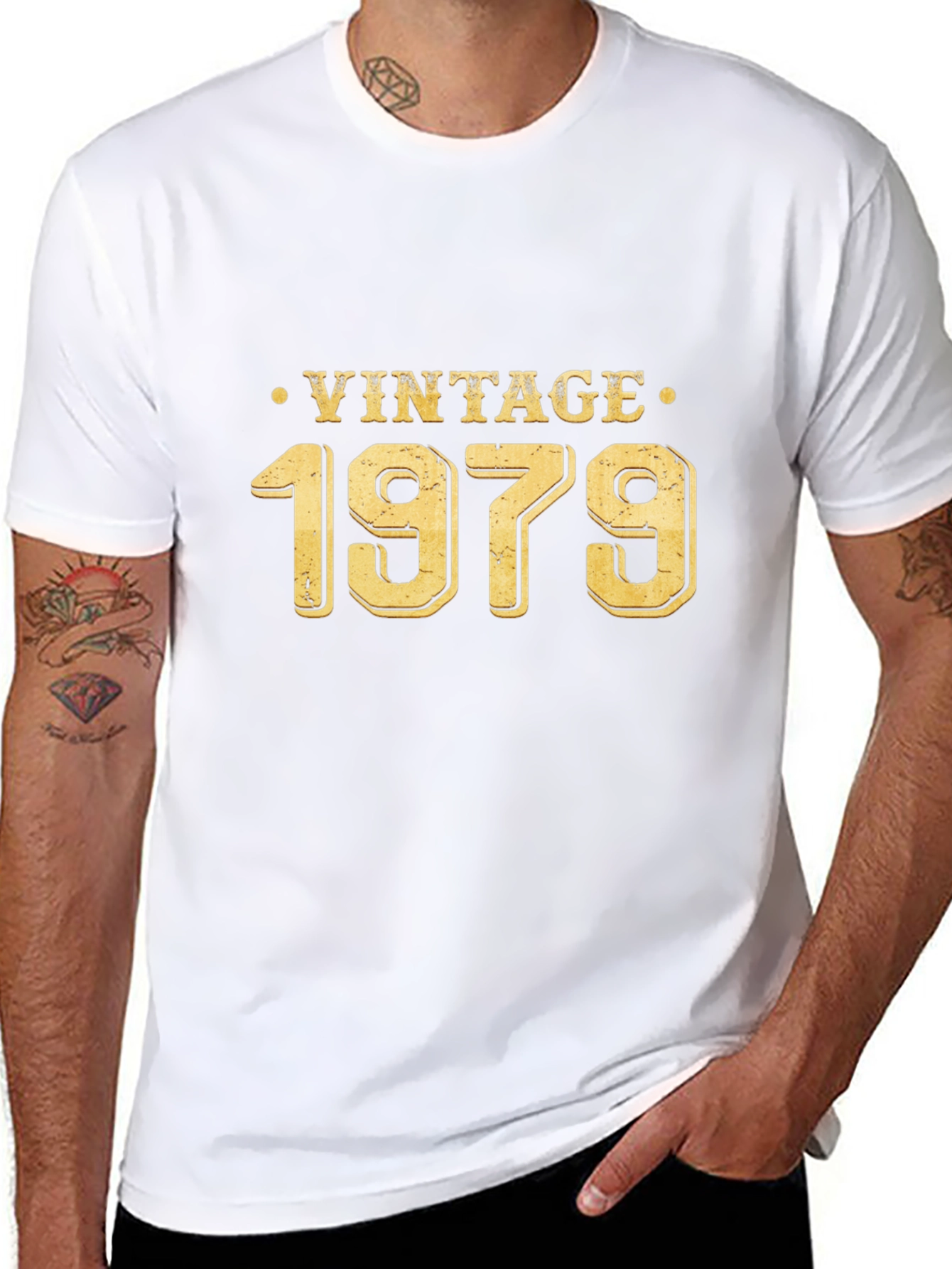 Vintage 1979 Graphic Tee - Classic Birthday Gift