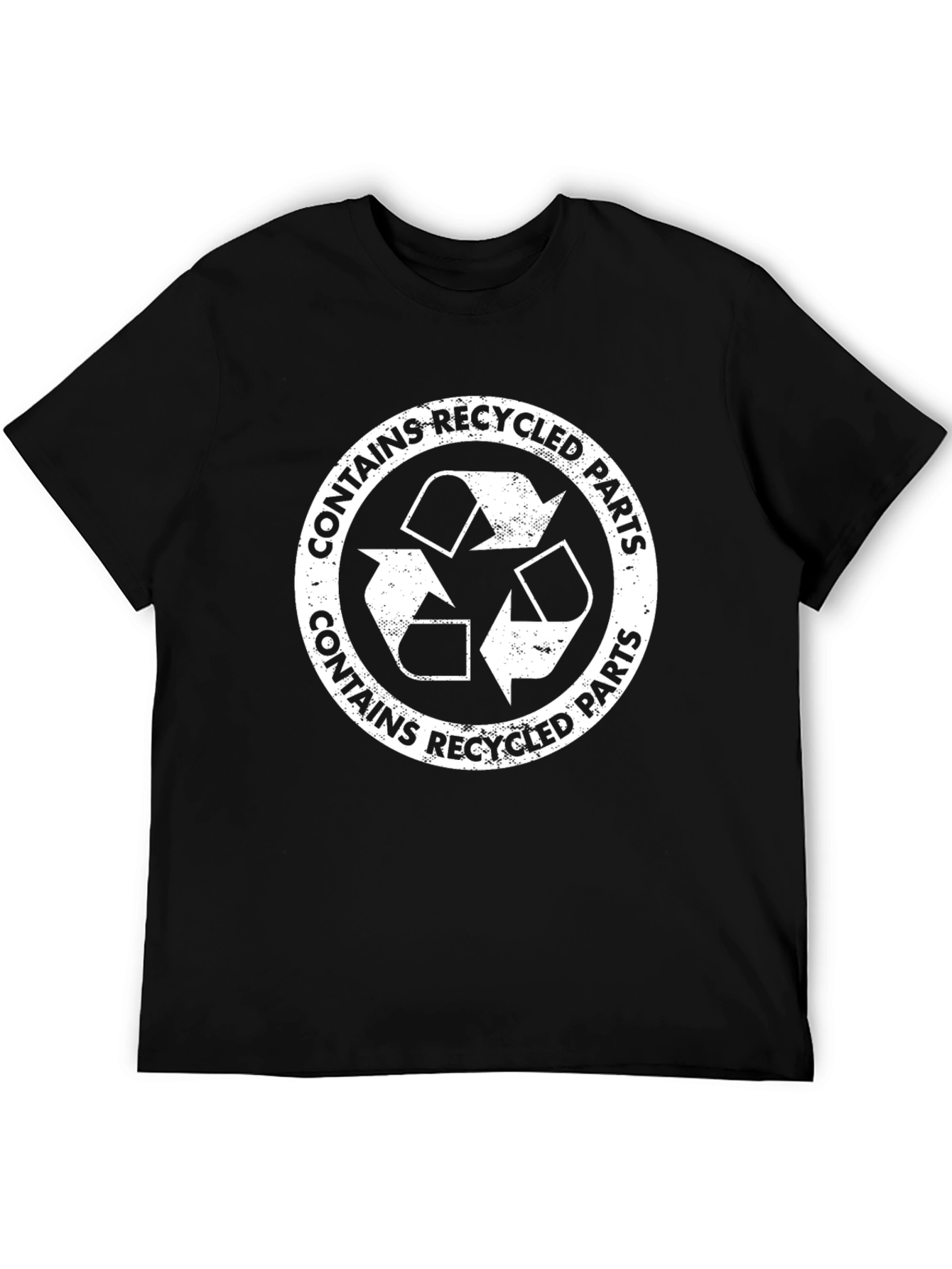 Recycled Parts Graphic Tee - Eco-Conscious T-Shirt