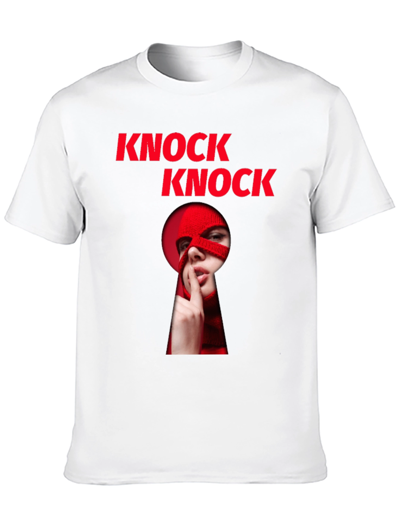 Knock Knock Graphic T-Shirt - Intrigue & Style
