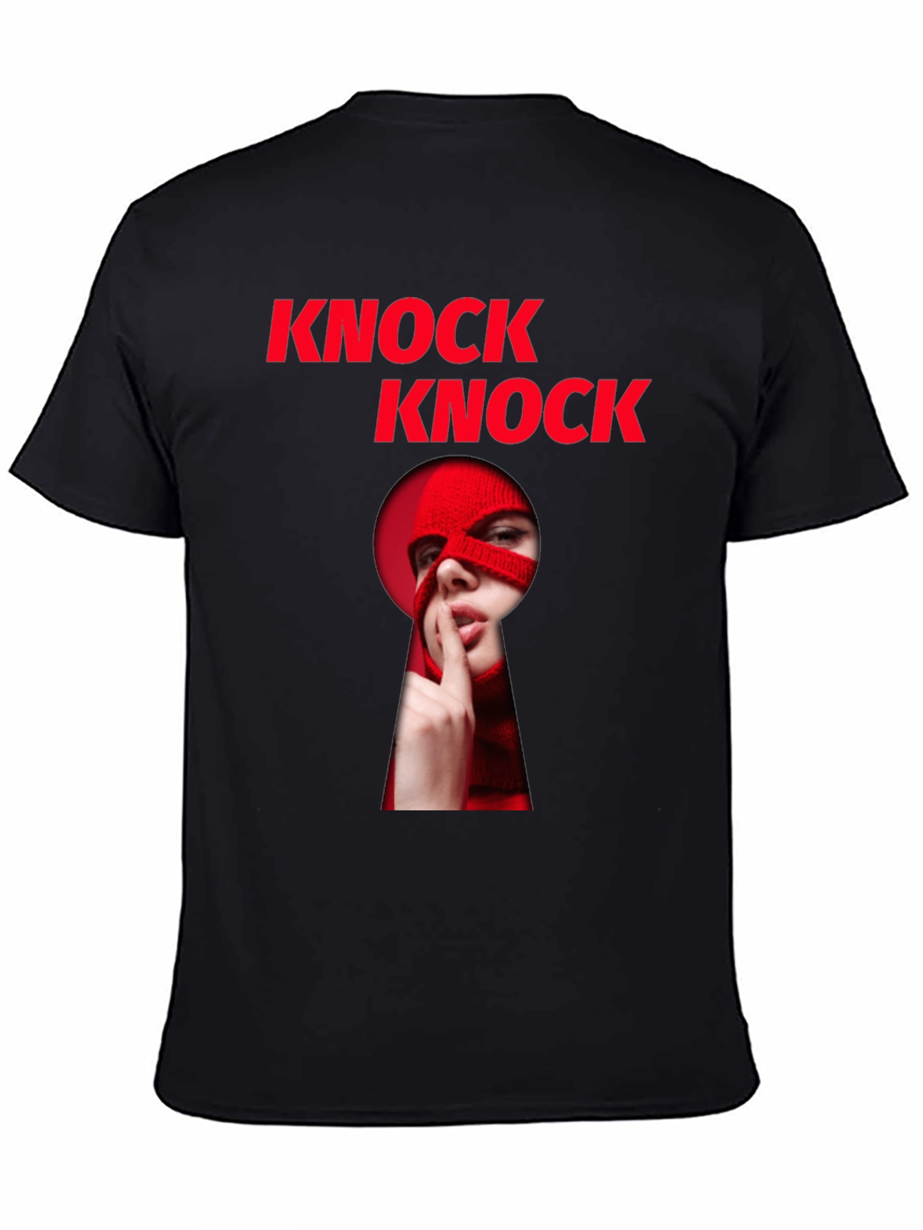 Knock Knock Graphic T-Shirt - Intrigue & Style