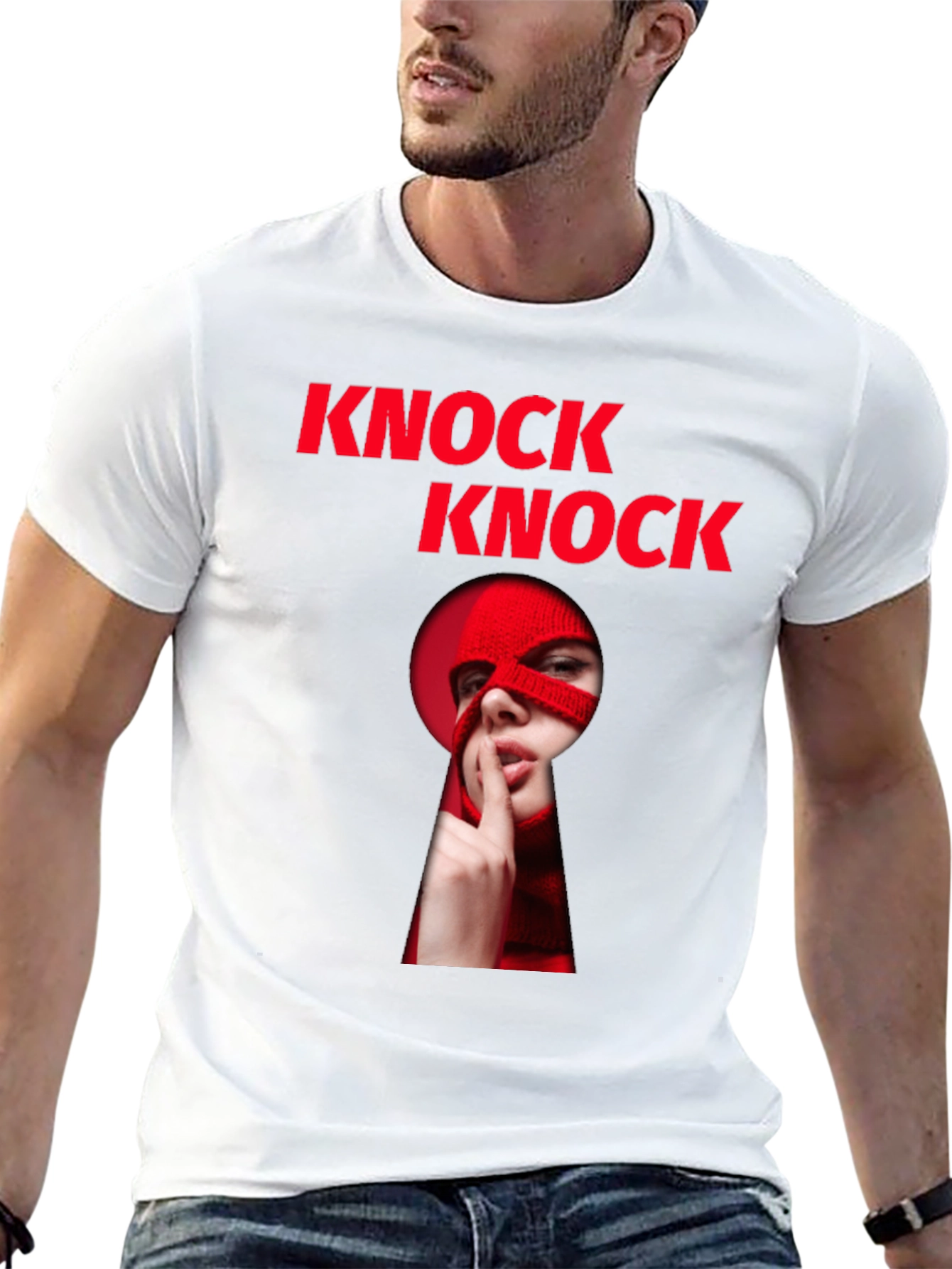 Knock Knock Graphic T-Shirt - Intrigue & Style
