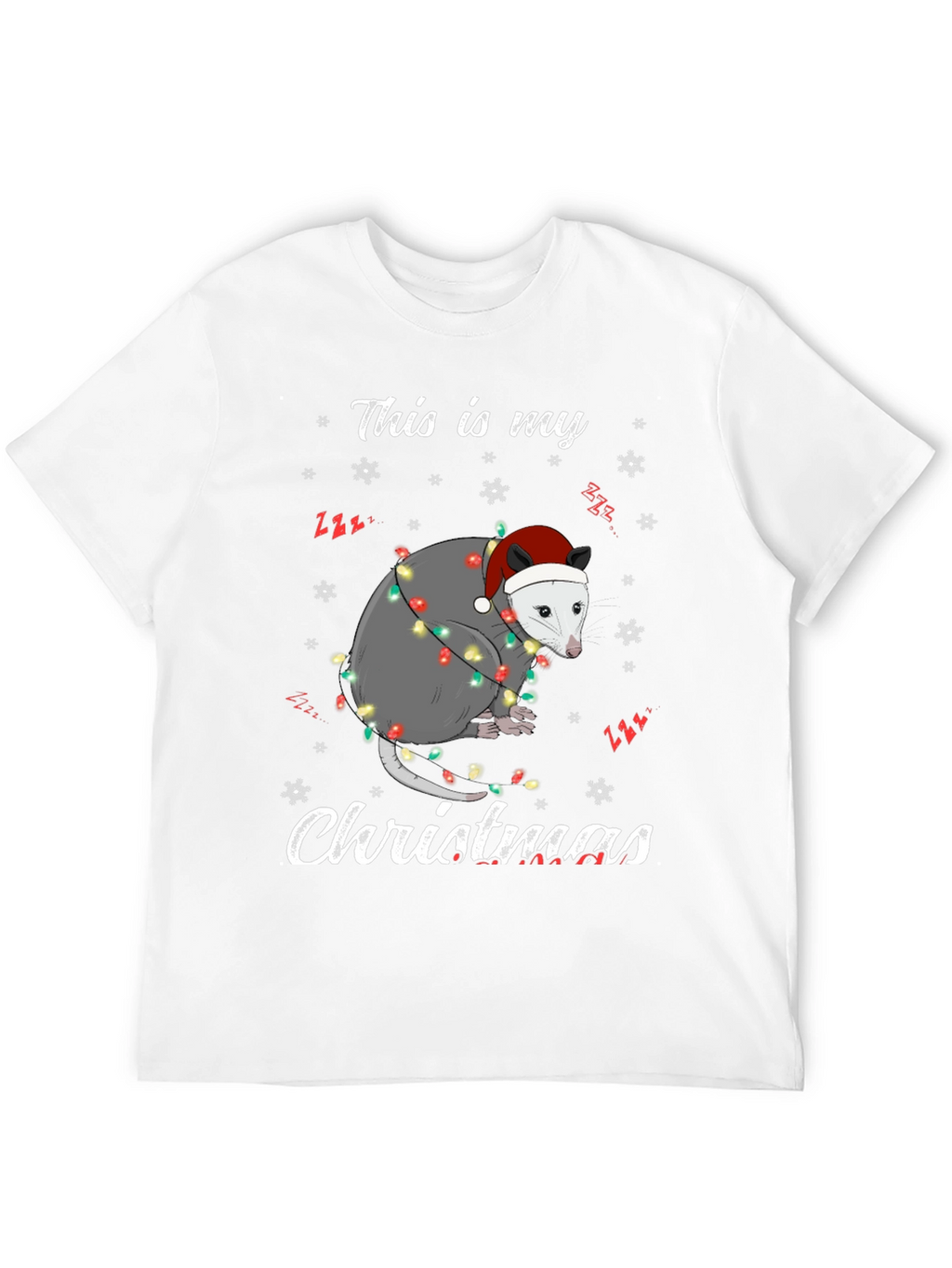 Opossum Christmas T-Shirt - This Is My Christmas Tee