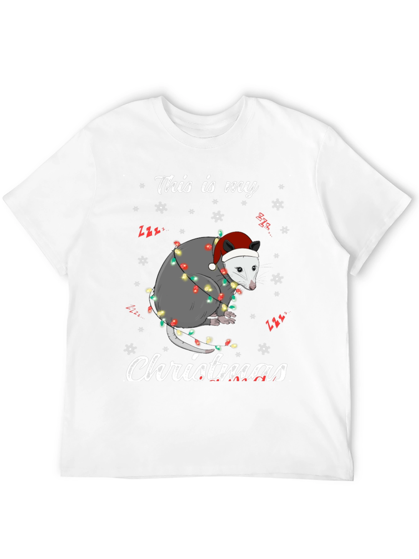 Opossum Christmas T-Shirt - This Is My Christmas Tee