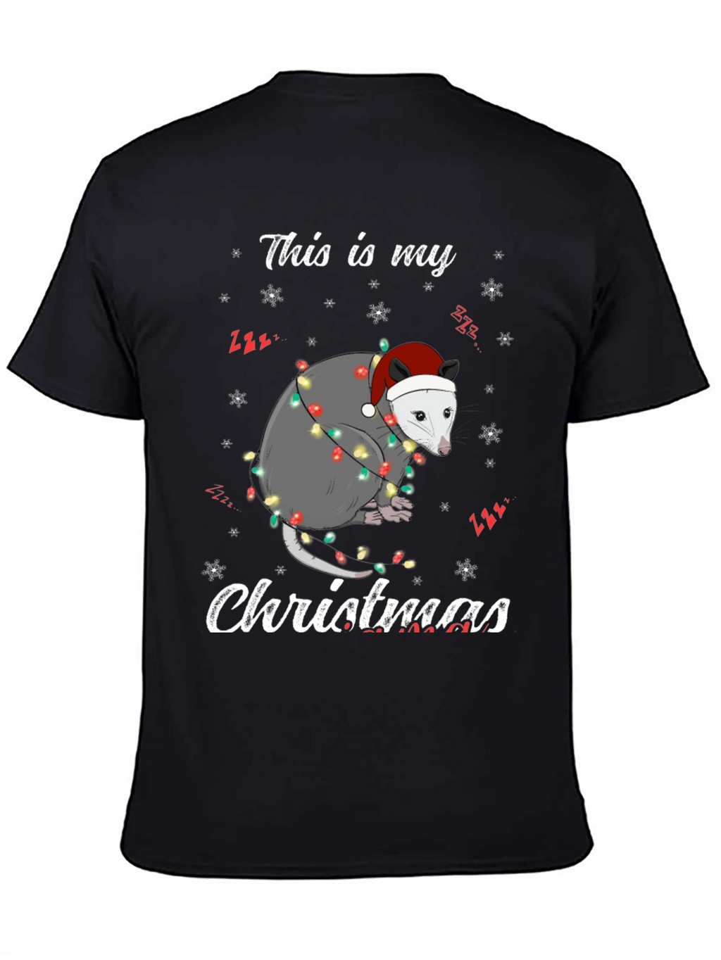 Opossum Christmas T-Shirt - This Is My Christmas Tee