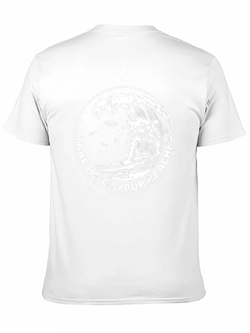 Alien Surfer T-Shirt: Take Me to Your Beaches!