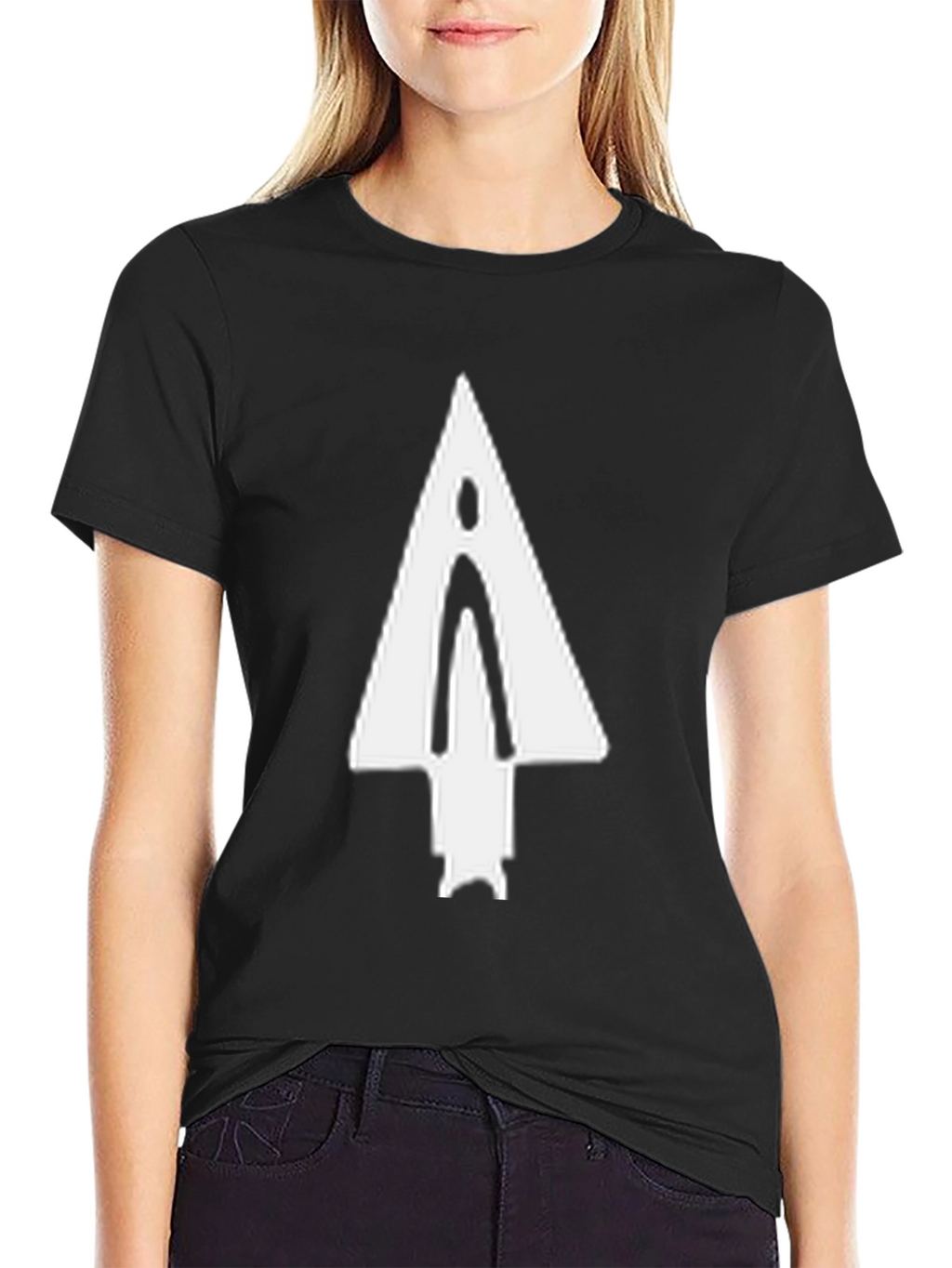 Arrowhead Graphic Tee - Black Cotton Casual Shirt