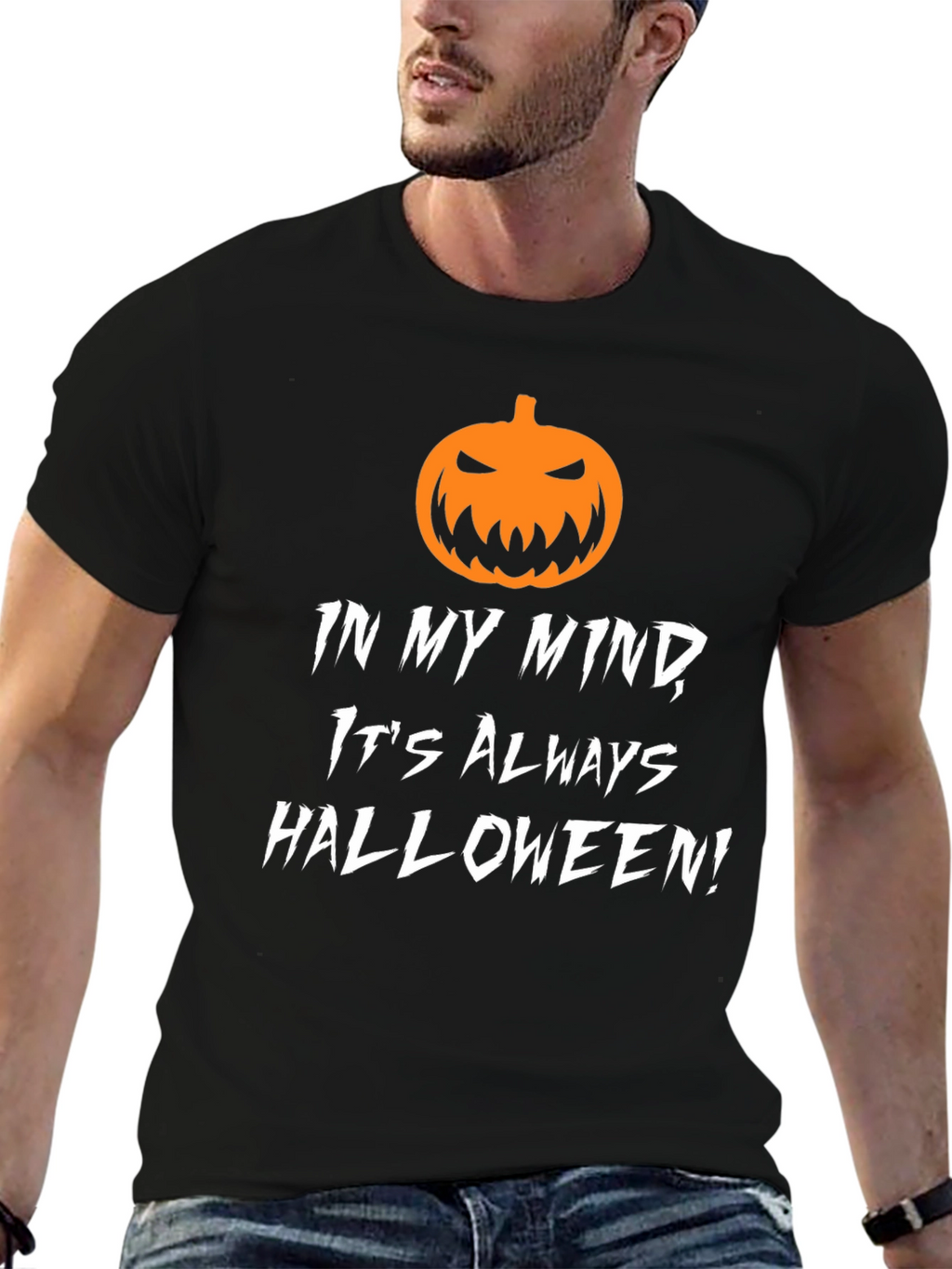 Halloween Mind T-Shirt - Black Holiday Tee