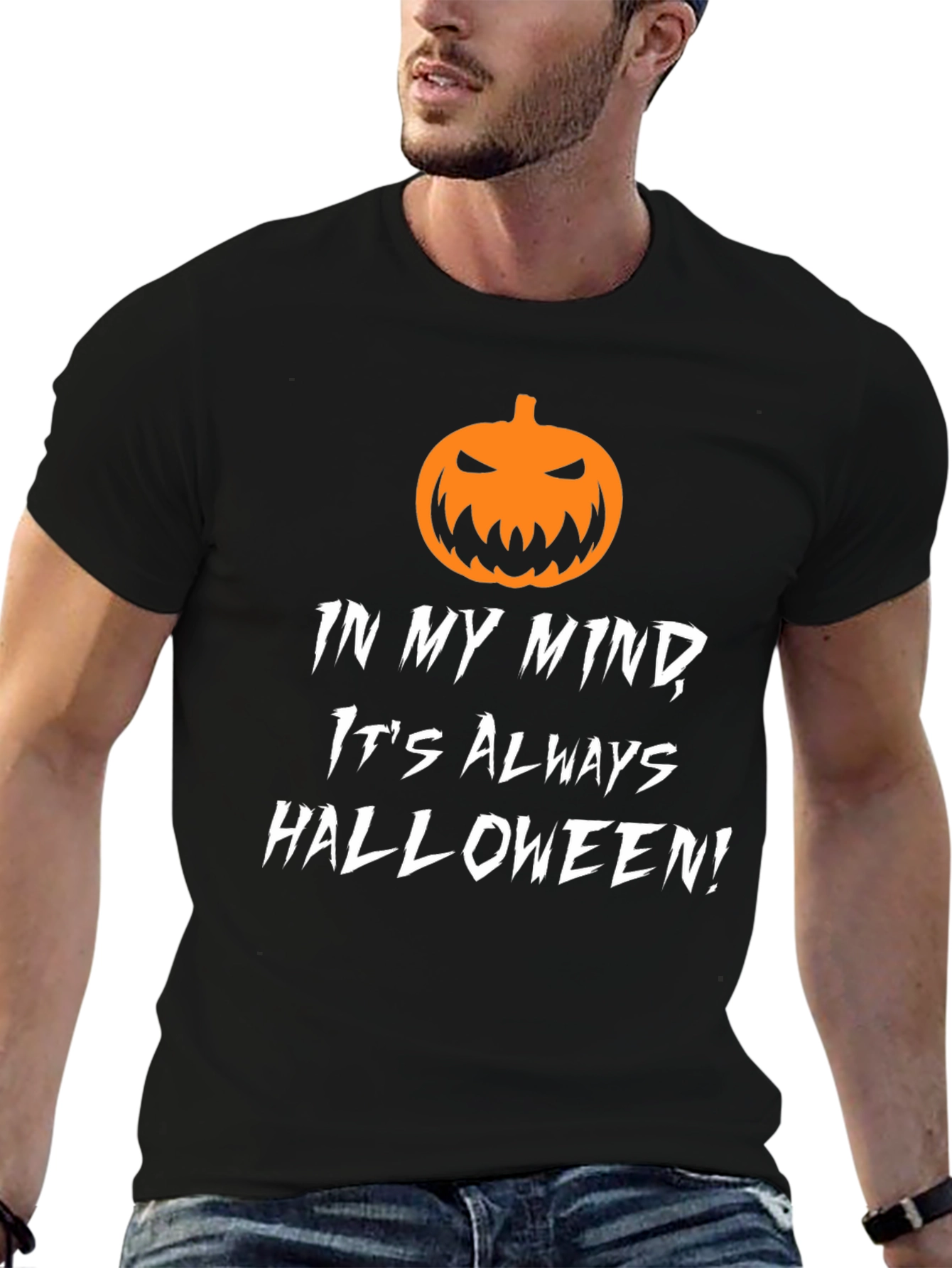 Halloween Mind T-Shirt - Black Holiday Tee