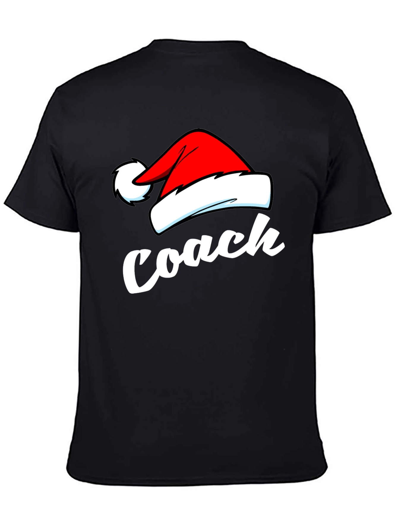 Coach Christmas T-Shirt - Santa Hat Holiday Tee