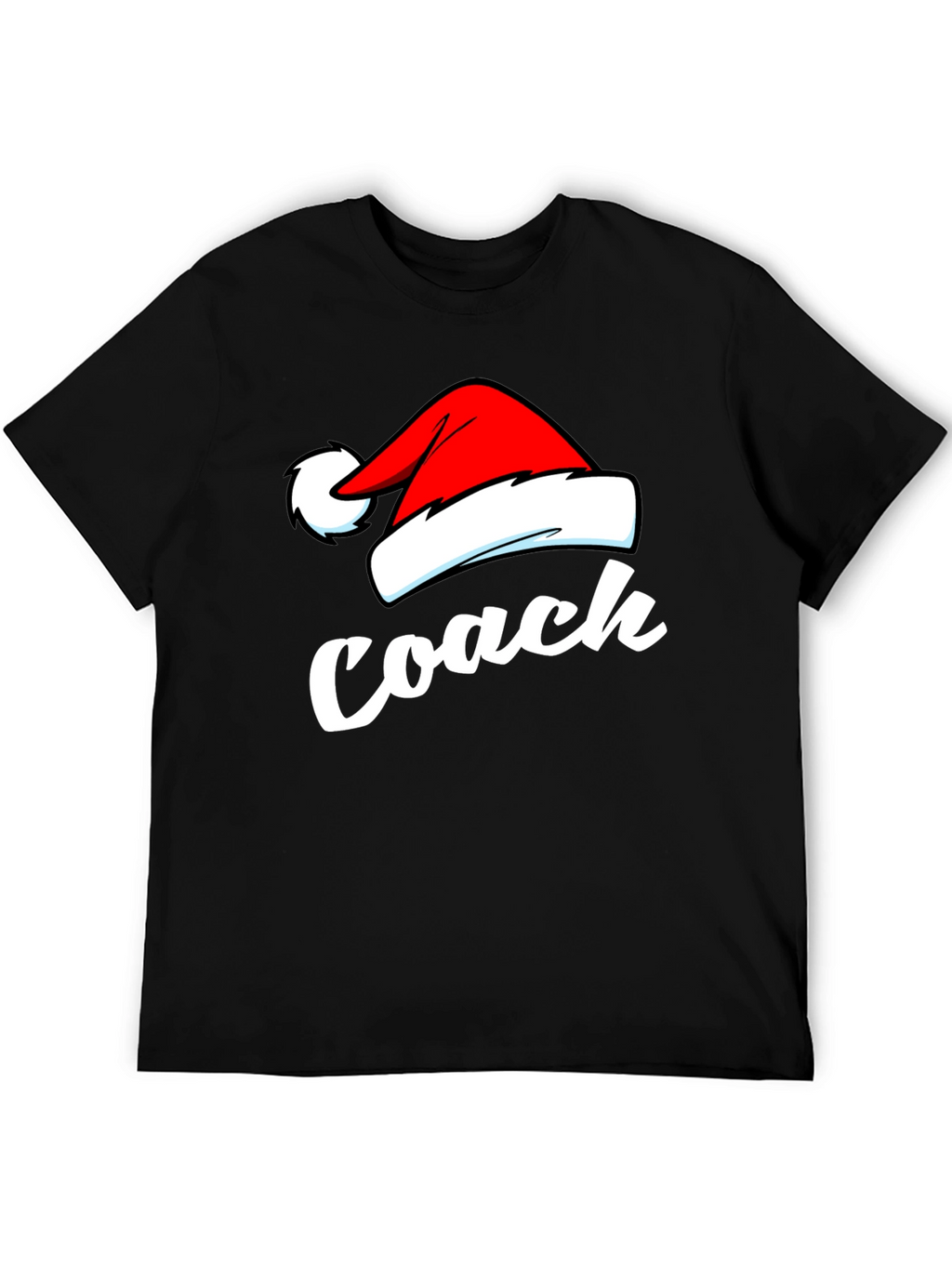 Coach Christmas T-Shirt - Santa Hat Holiday Tee