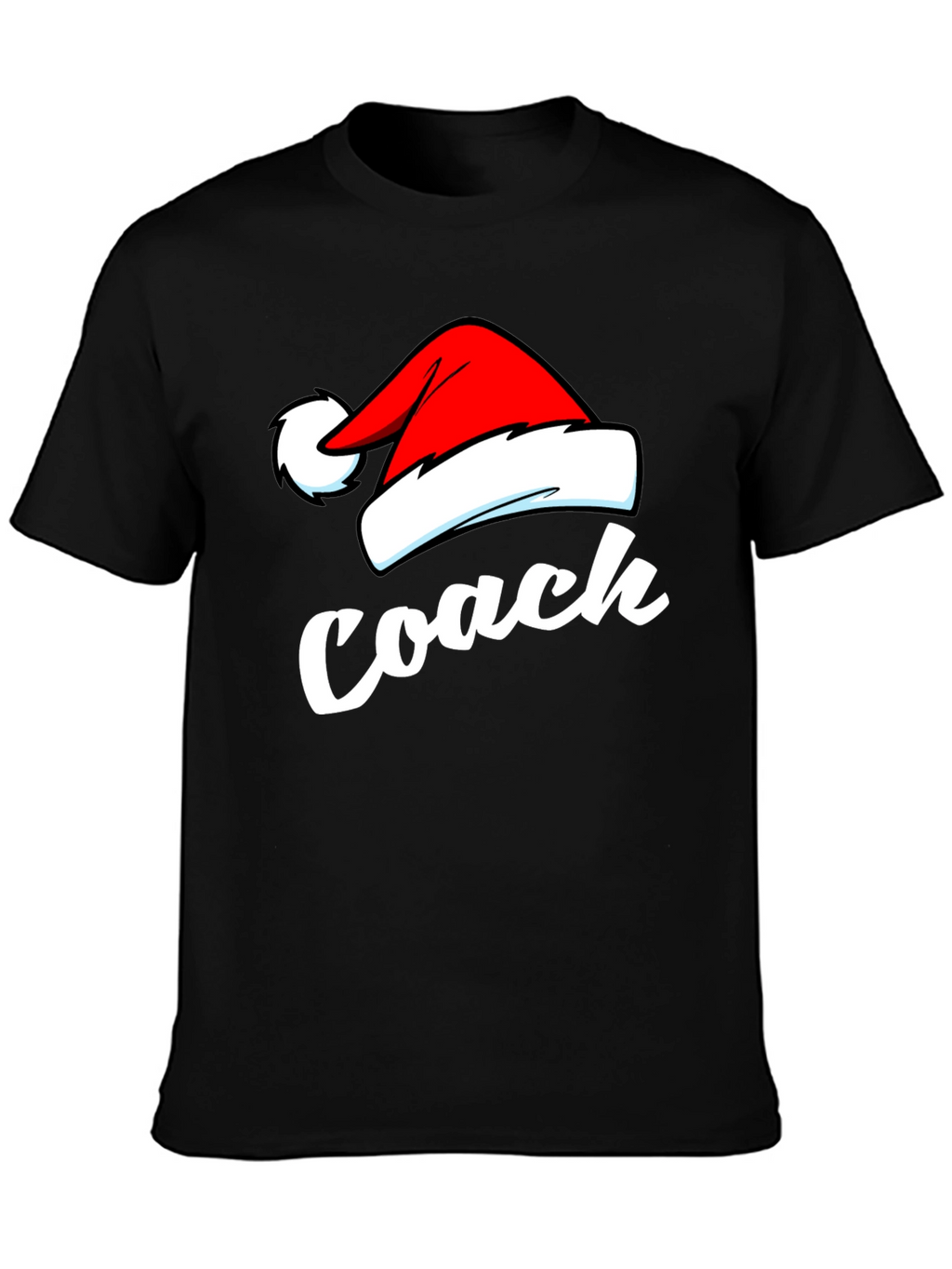Coach Christmas T-Shirt - Santa Hat Holiday Tee