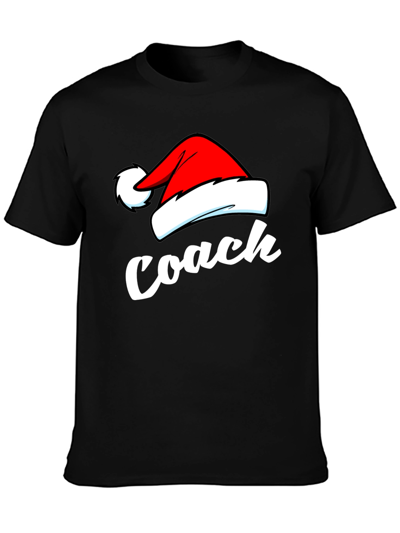 Coach Christmas T-Shirt - Santa Hat Holiday Tee