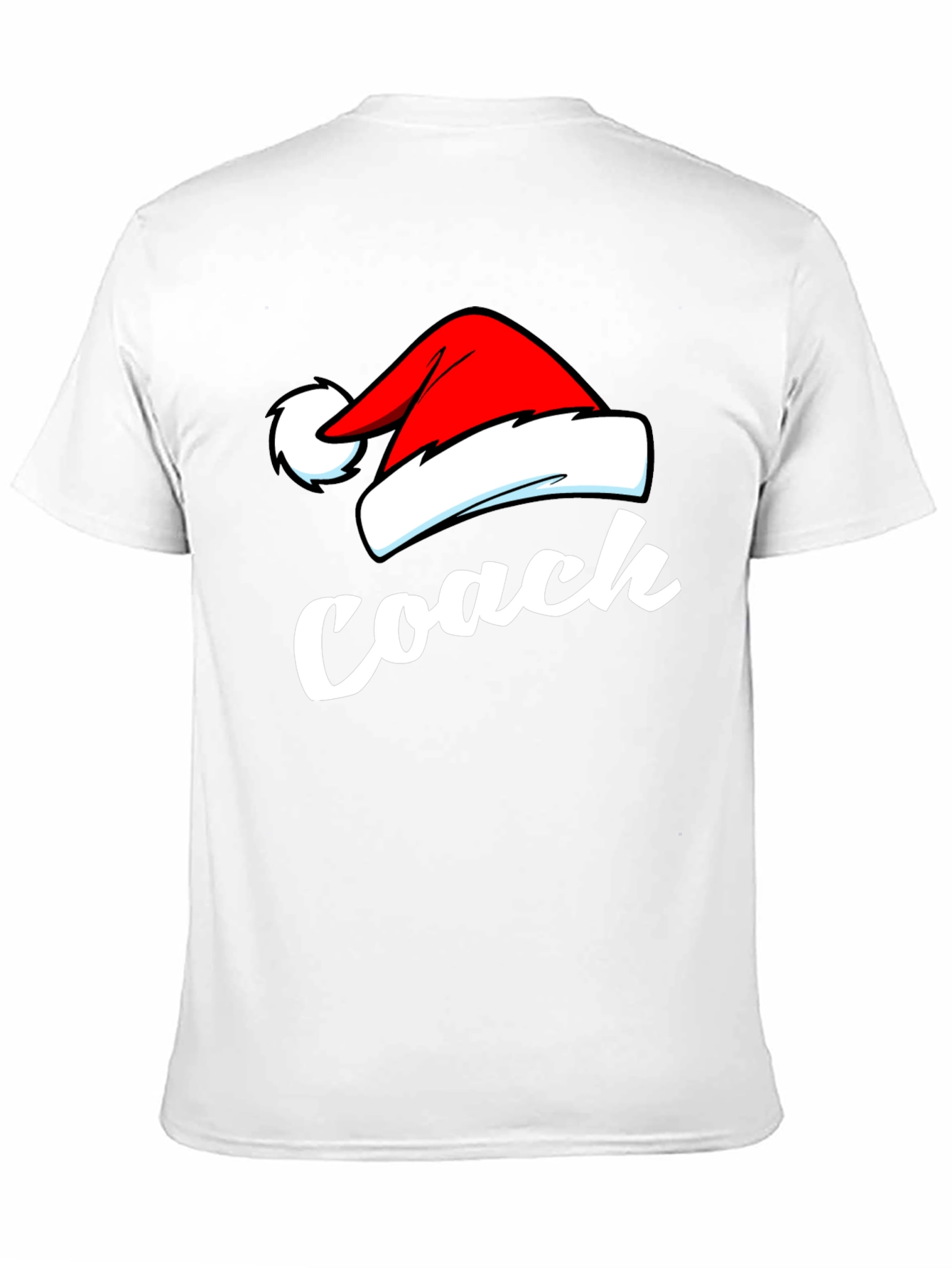 Coach Christmas T-Shirt - Santa Hat Holiday Tee