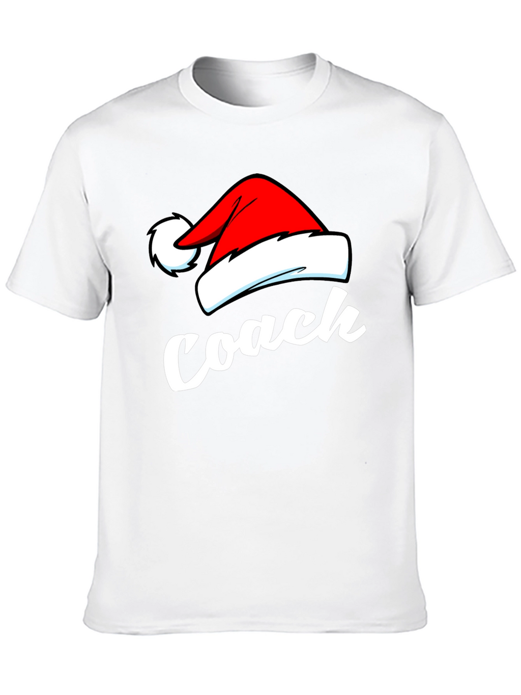 Coach Christmas T-Shirt - Santa Hat Holiday Tee