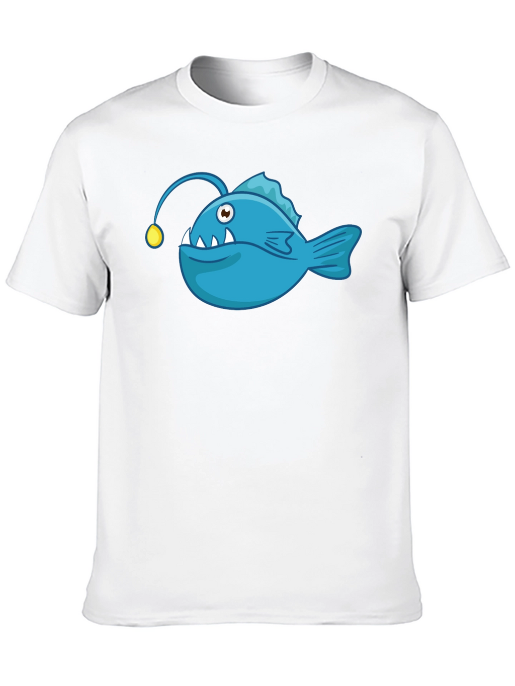 Anglerfish Graphic T-Shirt - Black Cotton Tee