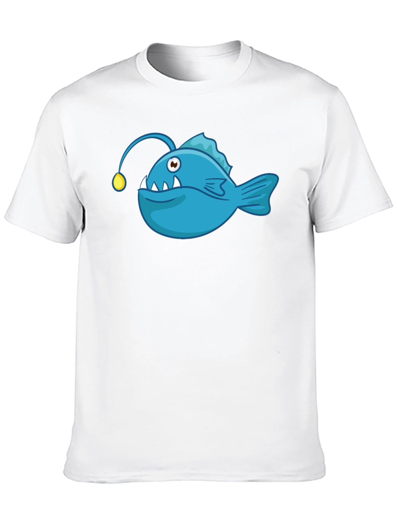 Anglerfish Graphic T-Shirt - Black Cotton Tee