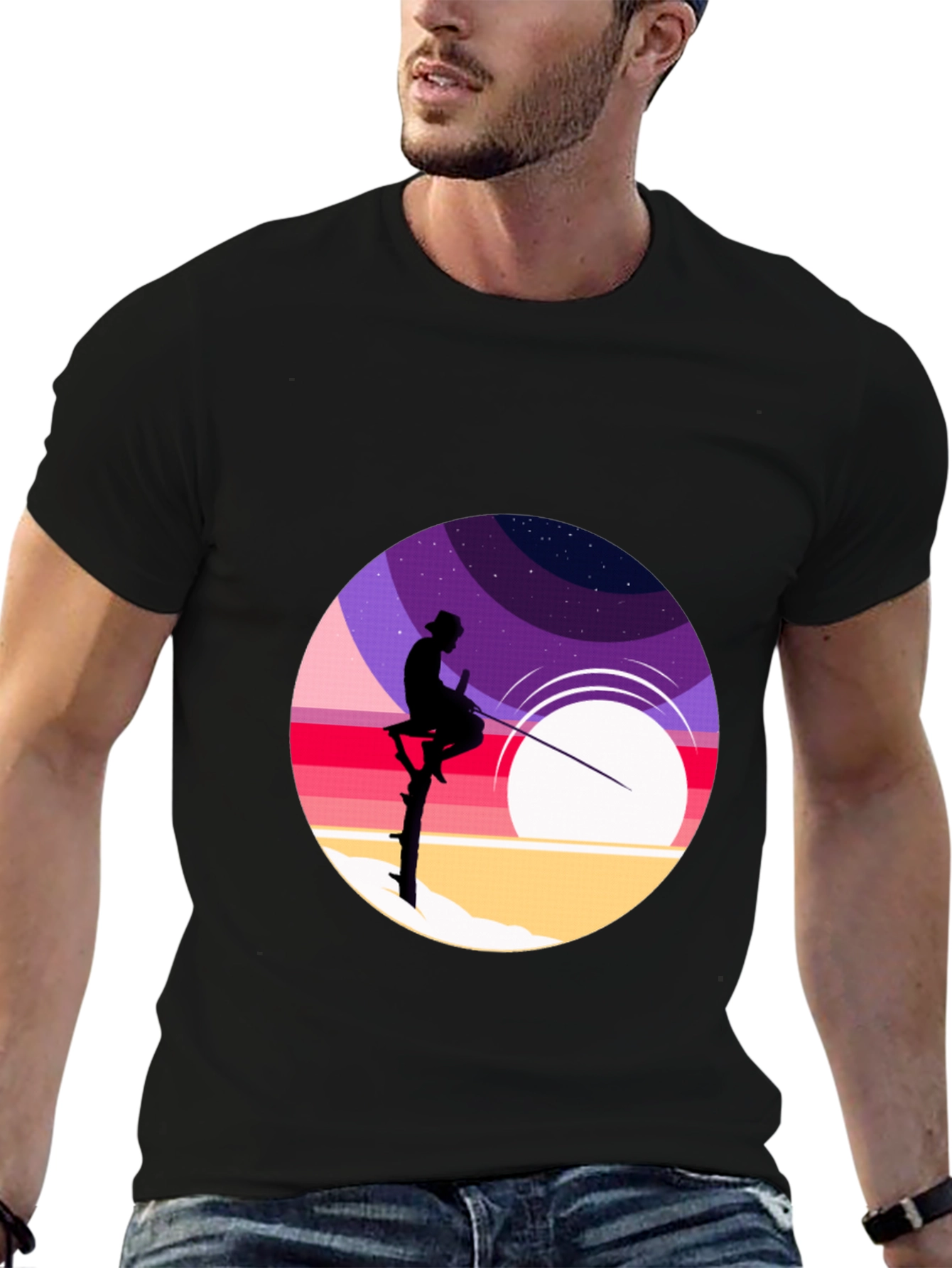 Stilt Fisherman Graphic Tee - Retro Design