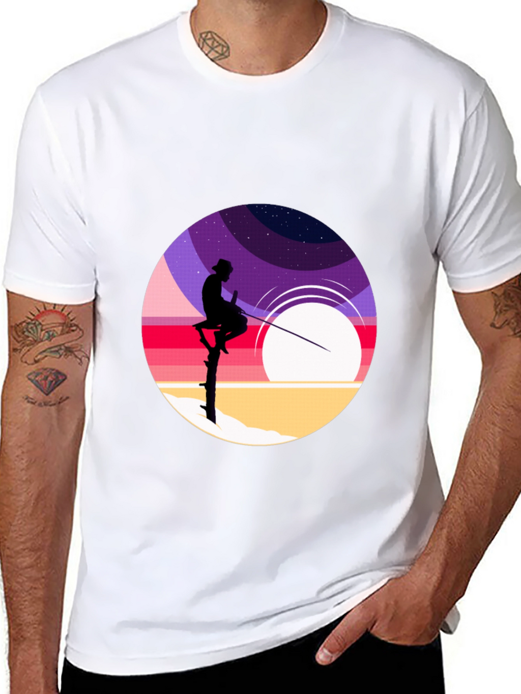 Stilt Fisherman Graphic Tee - Retro Design