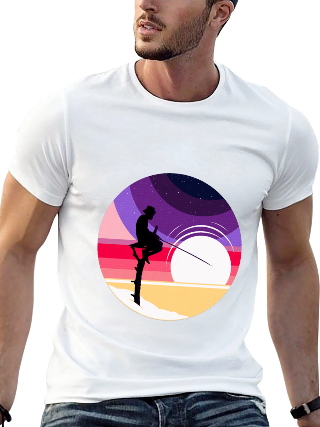 Stilt Fisherman Graphic Tee - Retro Design