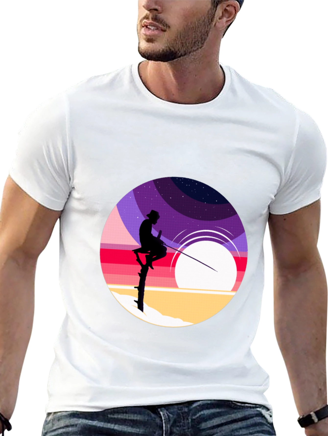 Stilt Fisherman Graphic Tee - Retro Design