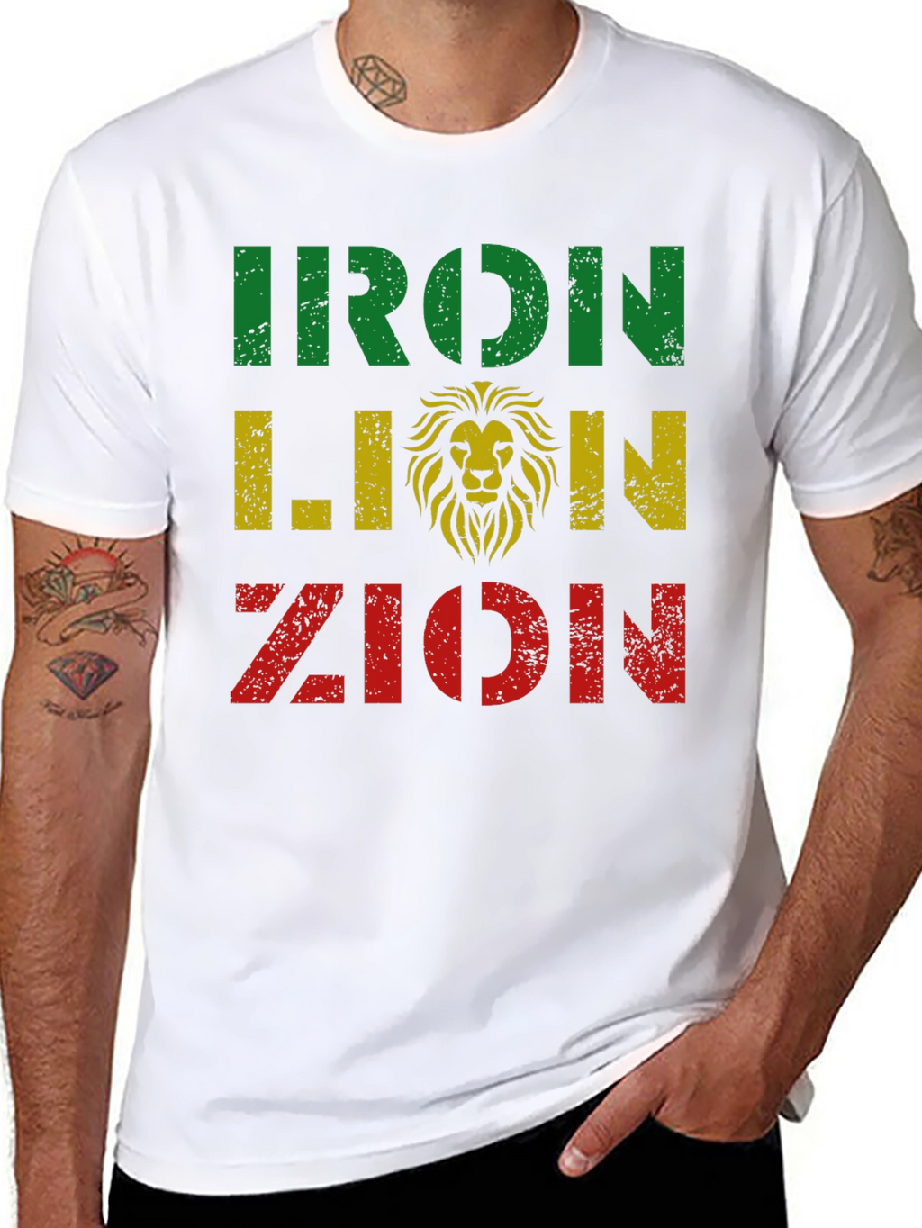 Iron Lion Zion T-Shirt - Reggae Inspired Design