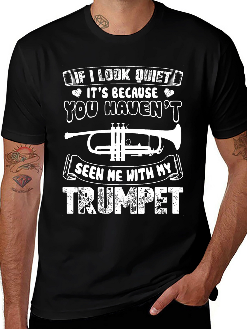 Funny Trumpet Player Graphic T-Shirt