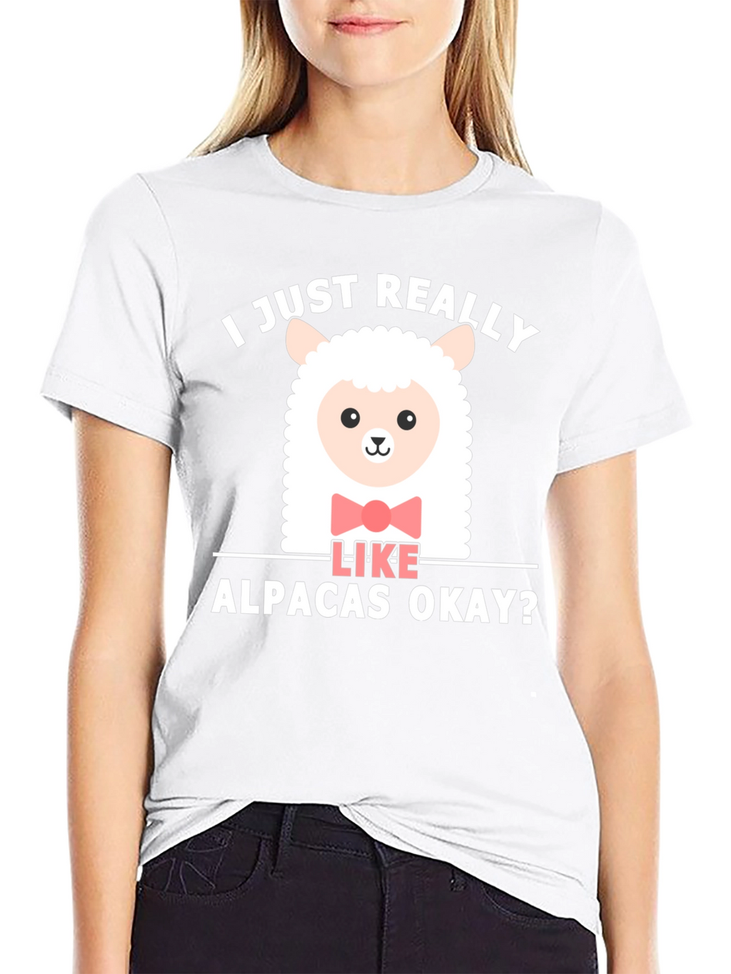Cute Alpaca T-Shirt - I Just Really Like Alpacas
