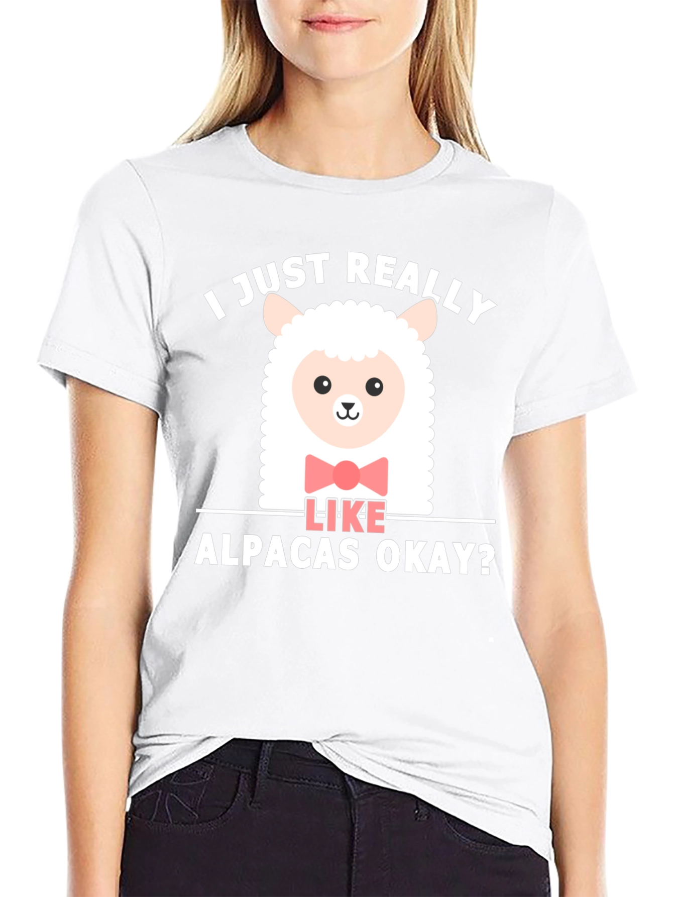 Cute Alpaca T-Shirt - I Just Really Like Alpacas