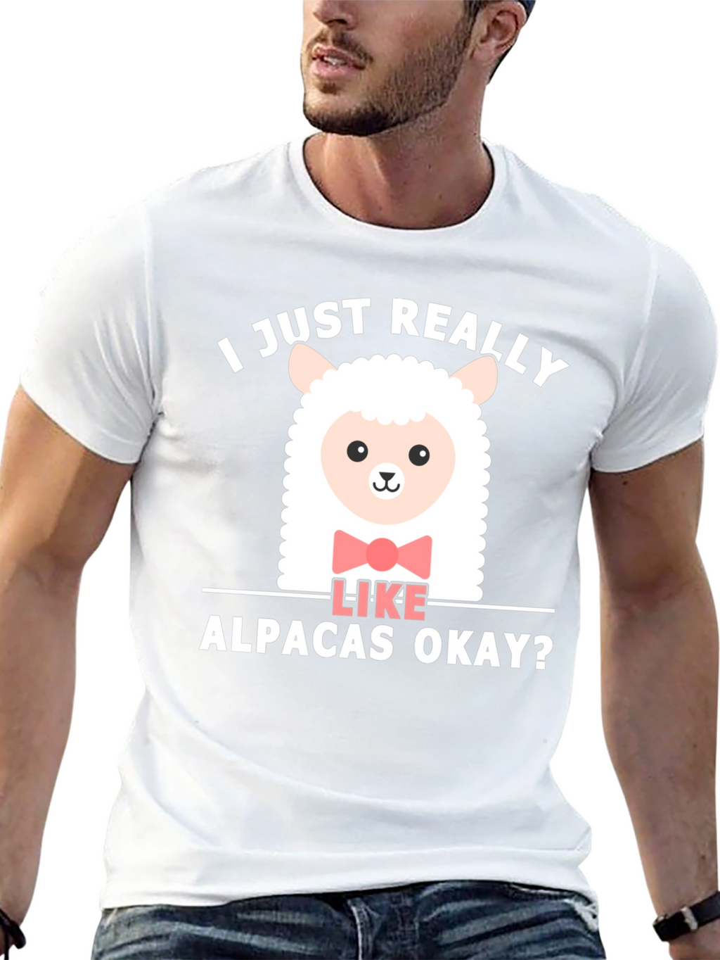 Cute Alpaca T-Shirt - I Just Really Like Alpacas