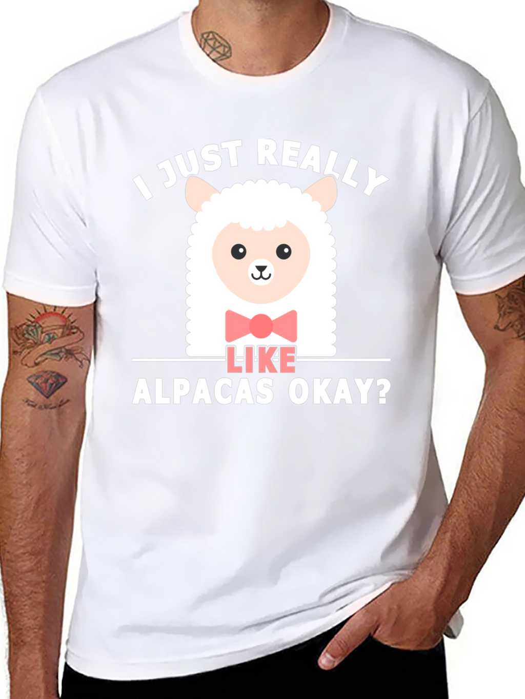 Cute Alpaca T-Shirt - I Just Really Like Alpacas