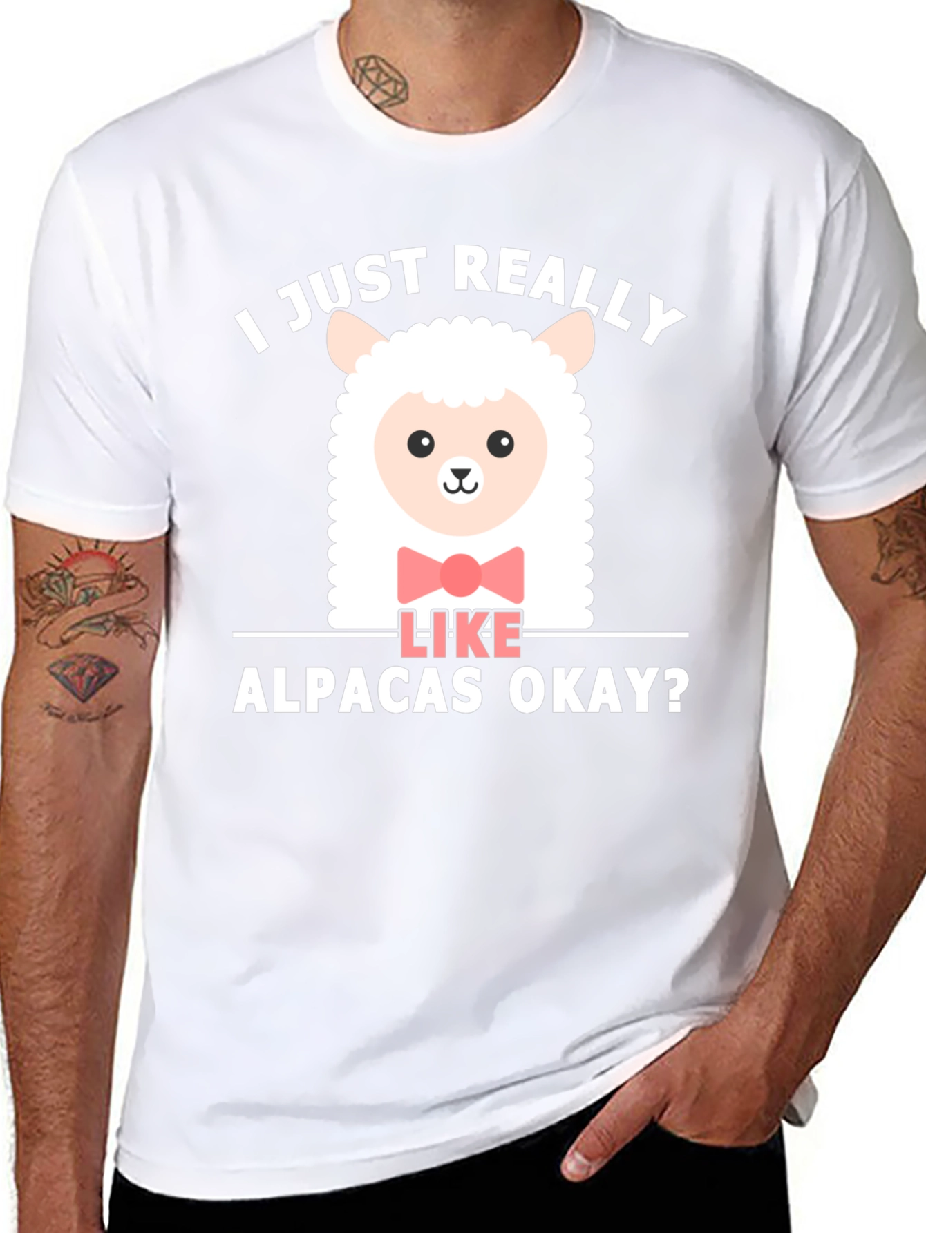 Cute Alpaca T-Shirt - I Just Really Like Alpacas