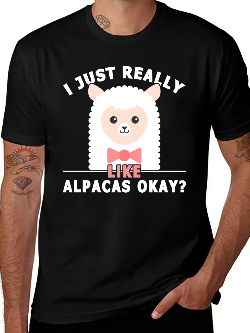 Cute Alpaca T-Shirt - I Just Really Like Alpacas