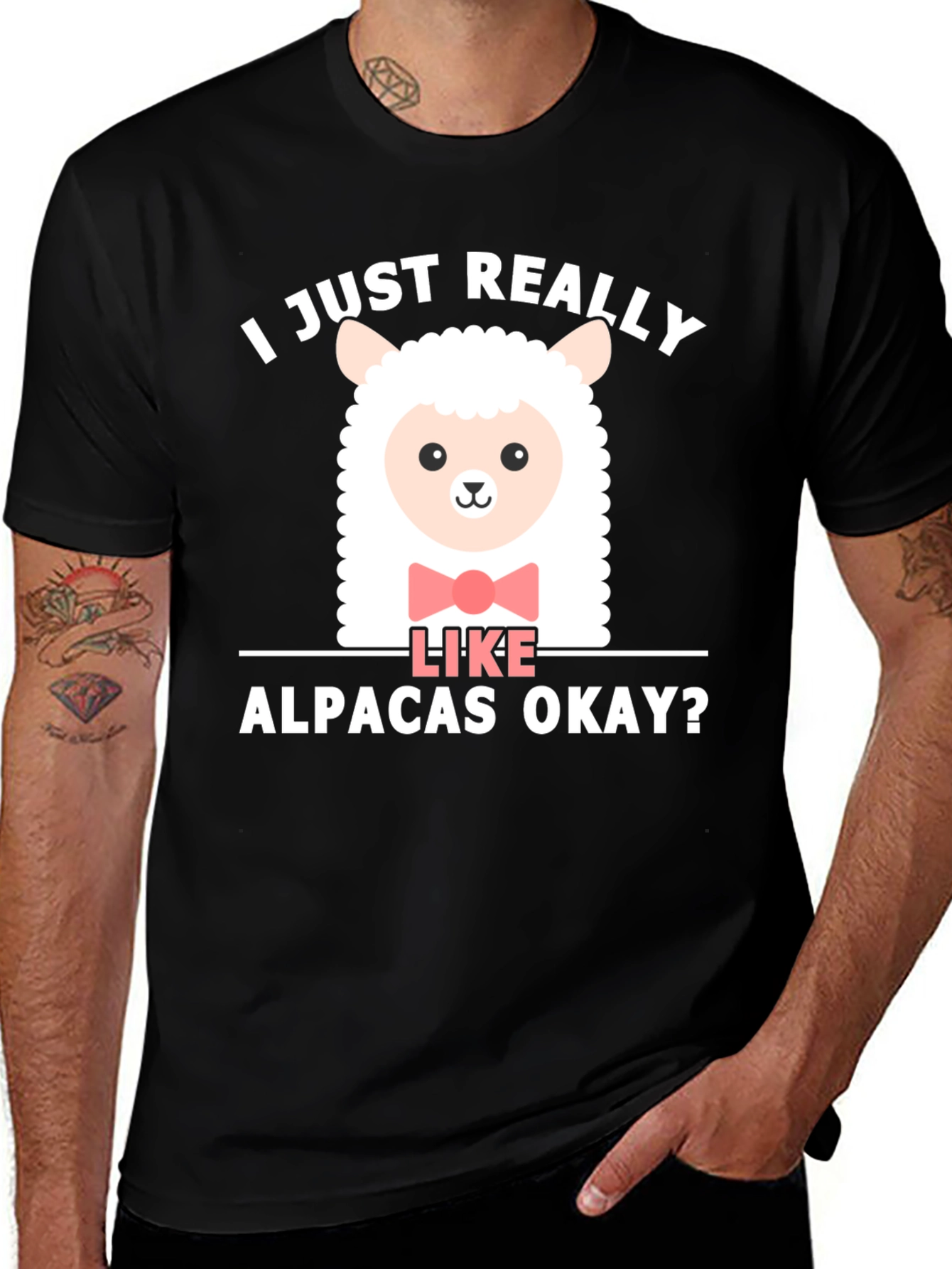 Cute Alpaca T-Shirt - I Just Really Like Alpacas