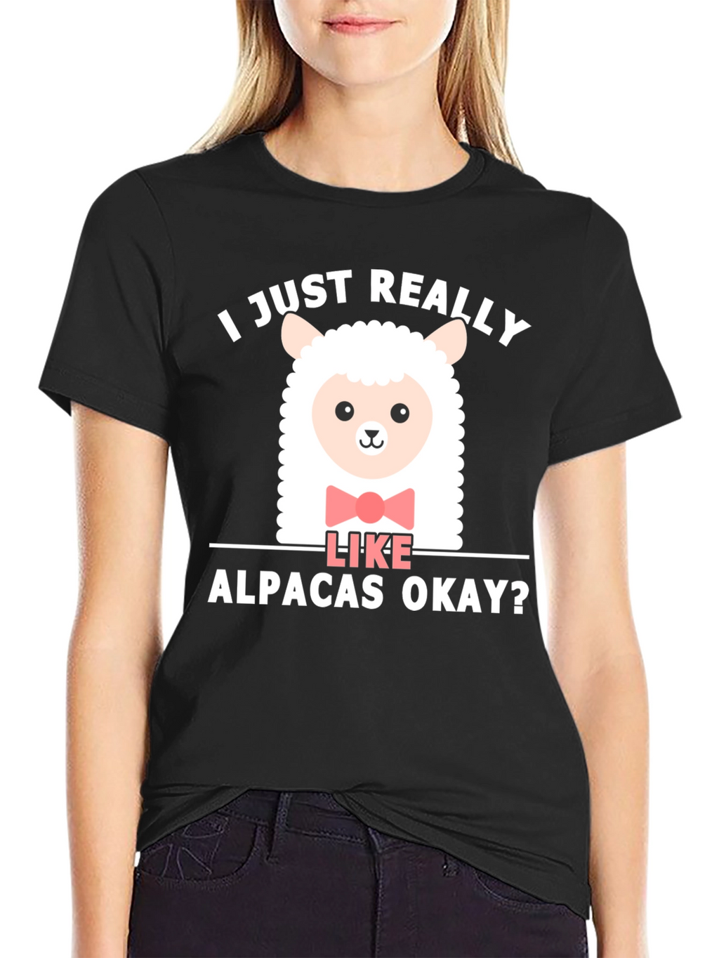 Cute Alpaca T-Shirt - I Just Really Like Alpacas