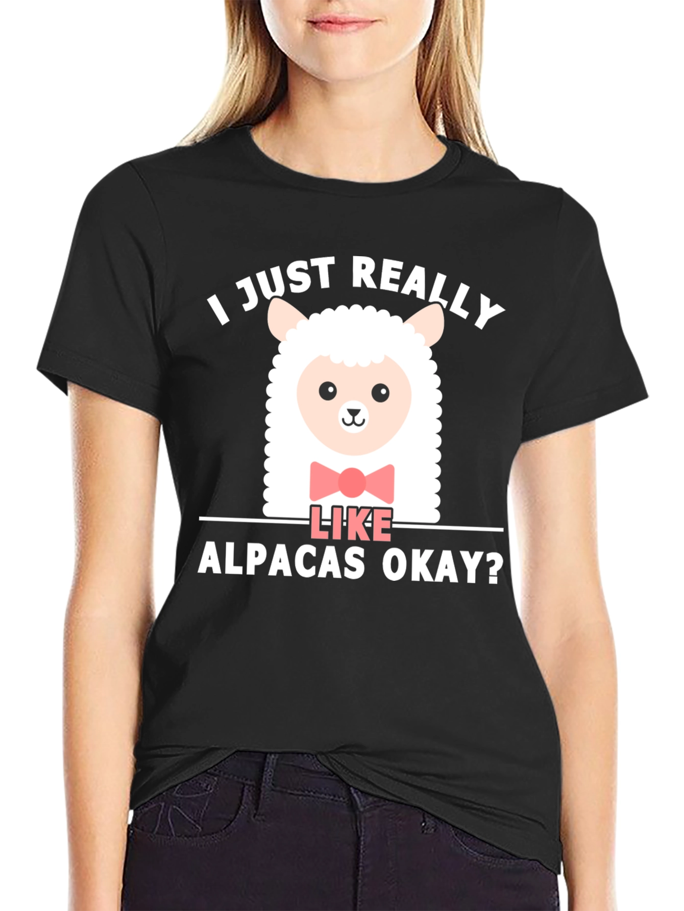 Cute Alpaca T-Shirt - I Just Really Like Alpacas