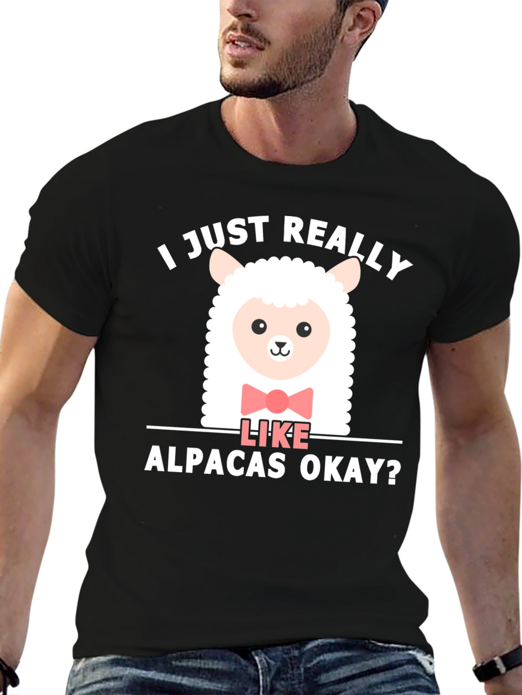 Cute Alpaca T-Shirt - I Just Really Like Alpacas