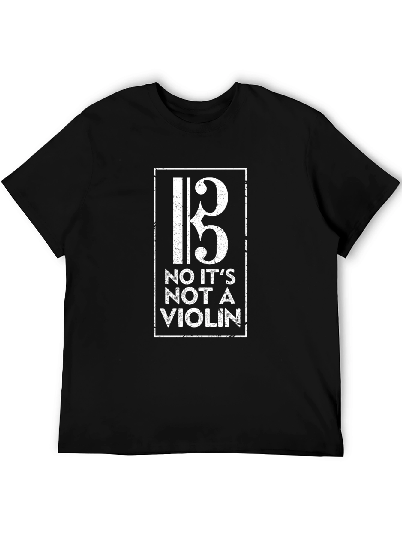 Bass Clef T-Shirt - No Its Not A Violin!