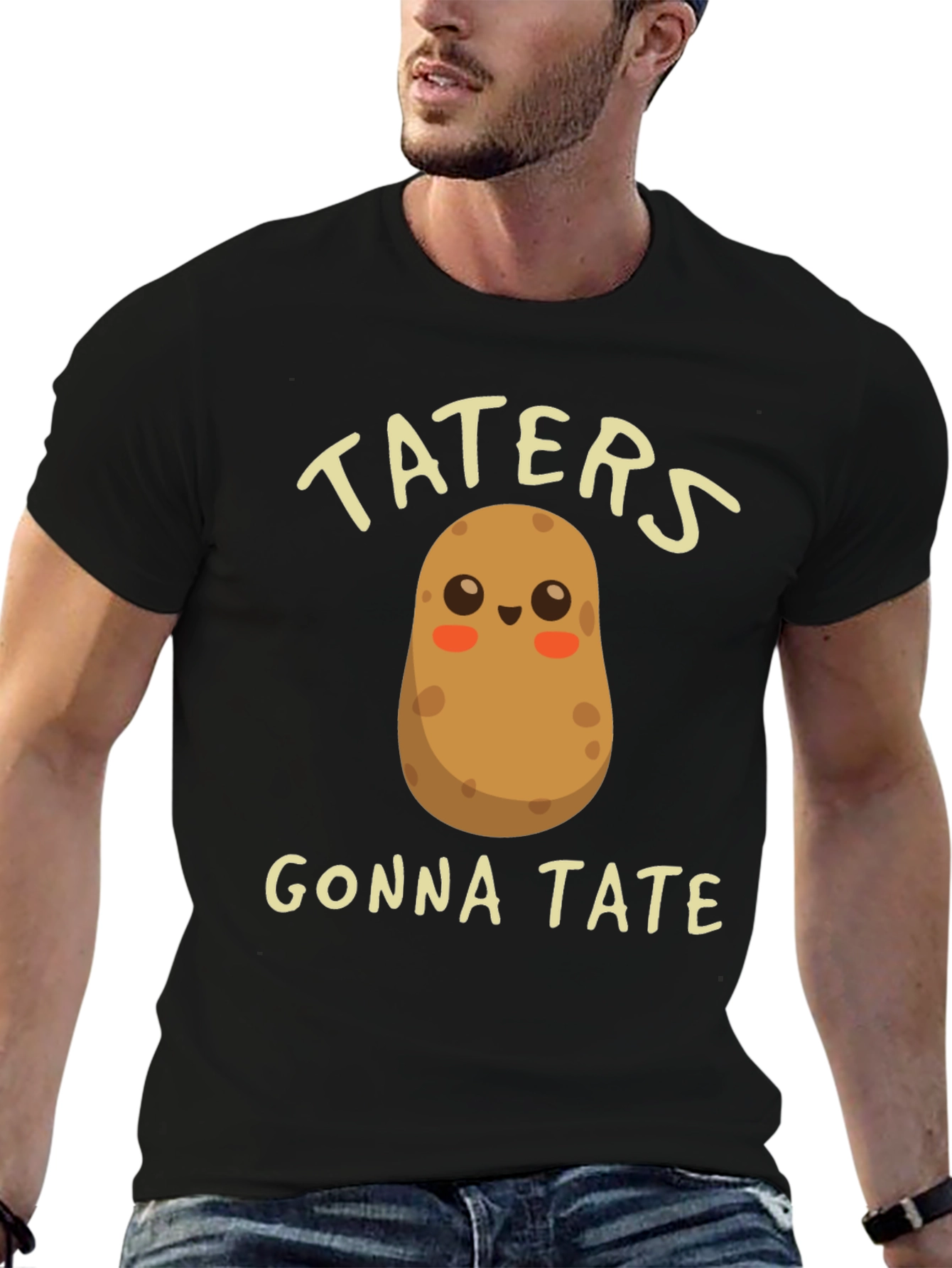 Funny Potato T-Shirt - Taters Gonna Tate - Novelty Tee