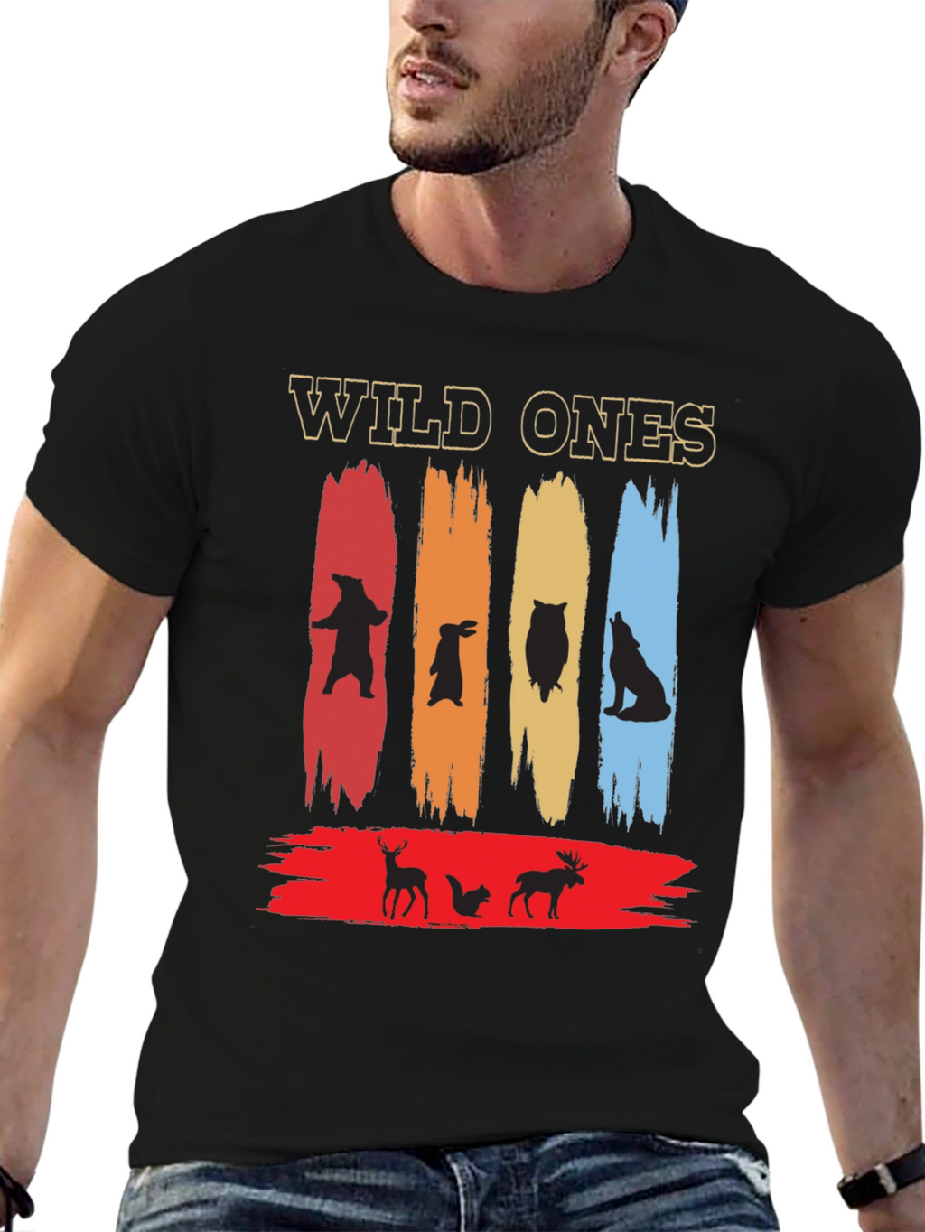 Wild Ones Animal Graphic Tee - Nature Inspired Design